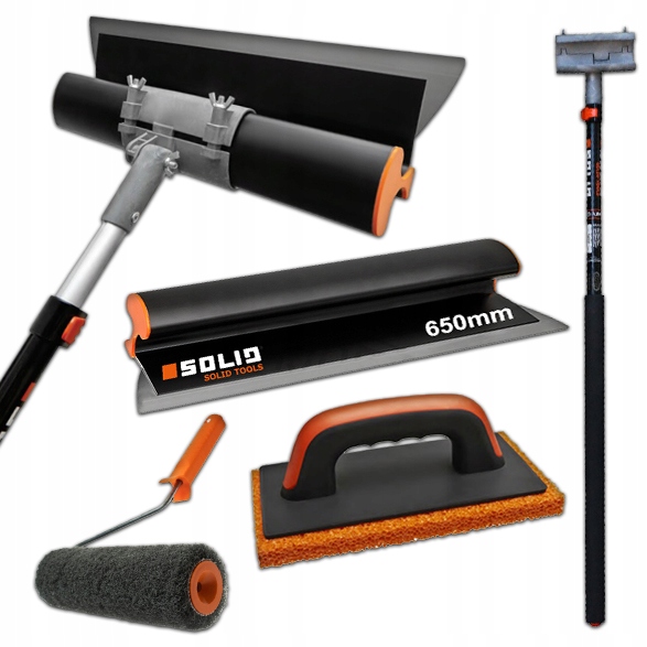 

Solid Nóż 65cm Kij Tele 1,8m Wałek 25cm Paca Gładź
