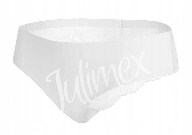 JULIMEX MAJTKI DAMSKIE TANGA FIGI Z KORONKĄ BIAŁE S Marka Inna marka