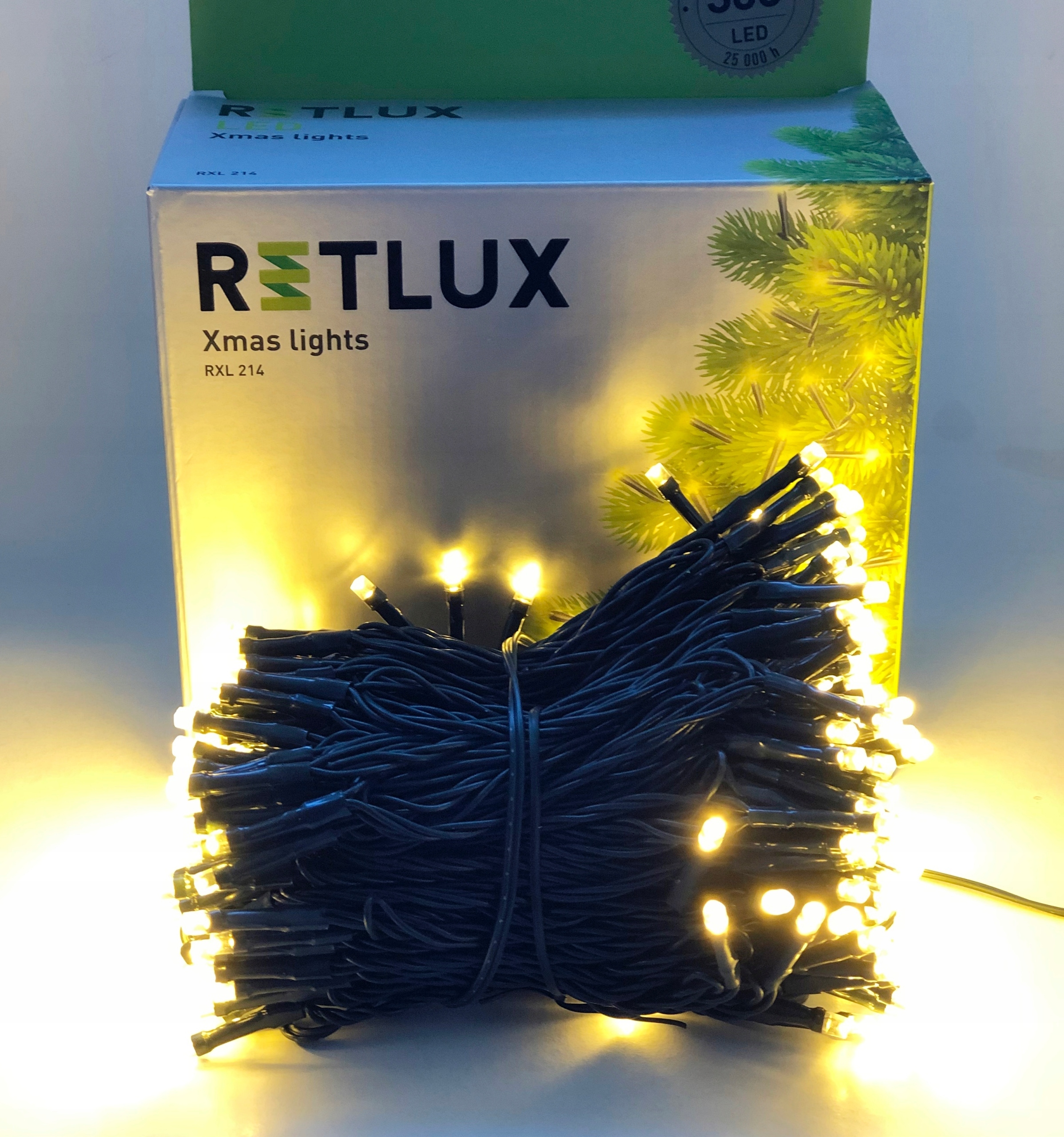 

Lampki Na Choinkę 300 Led Biały Ciepły Timer IP44
