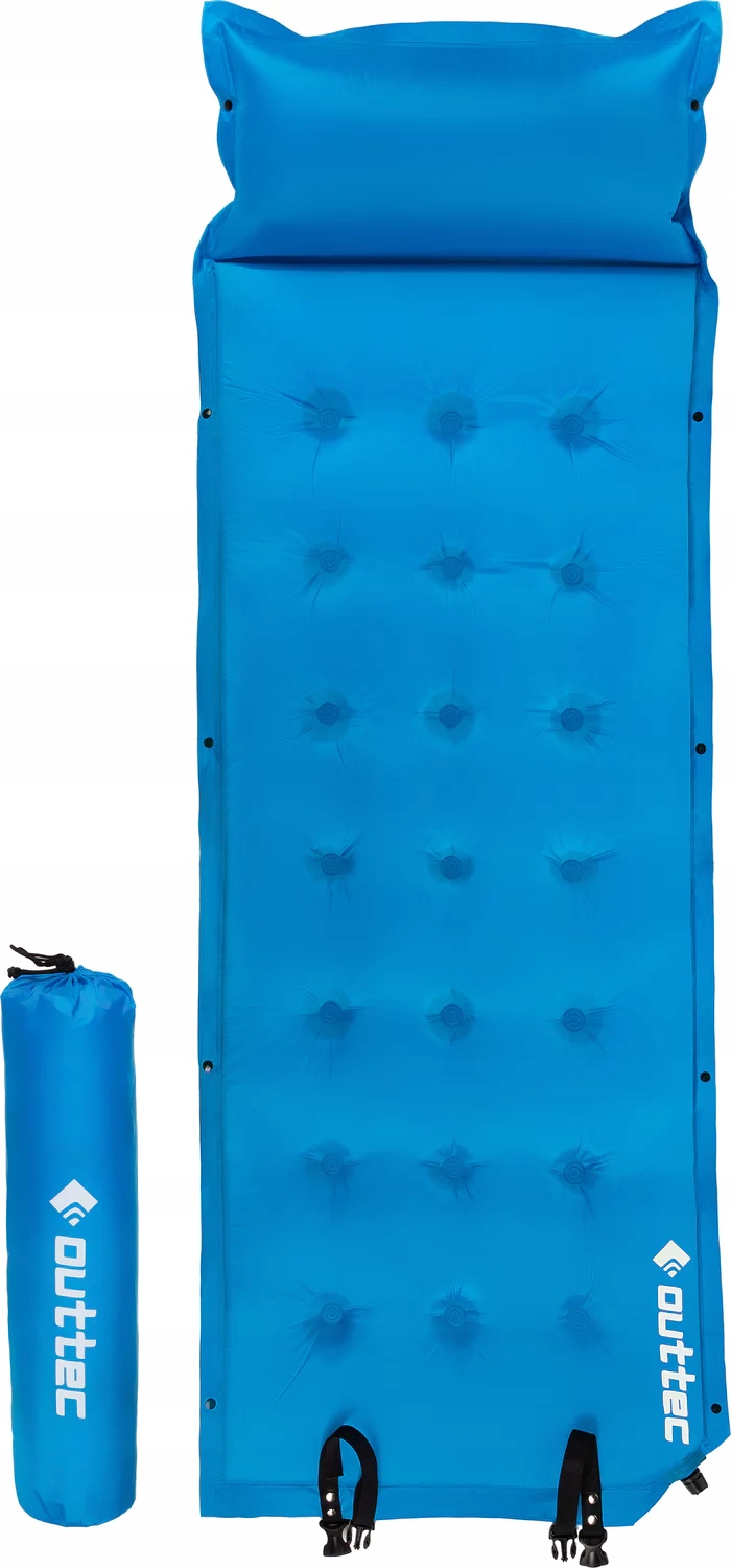 MATA SAMOPOMPUJĄCA KARIMATA DMUCHANA TREKKINGOWA Z PODUSZKĄ 193X68X3,5CM Marka Outtec