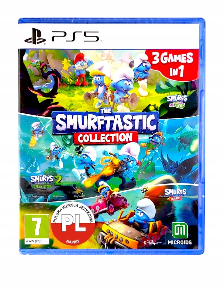 The Smurftastic Collection PS5 Gra Na Płycie 3 Gry Polskie Napisy