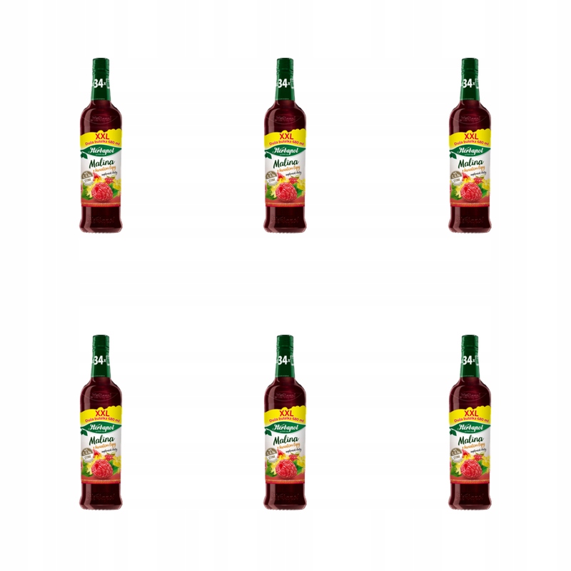 Herbapol Ovocný sirup Spíž Malina s lípou 680 ml X6