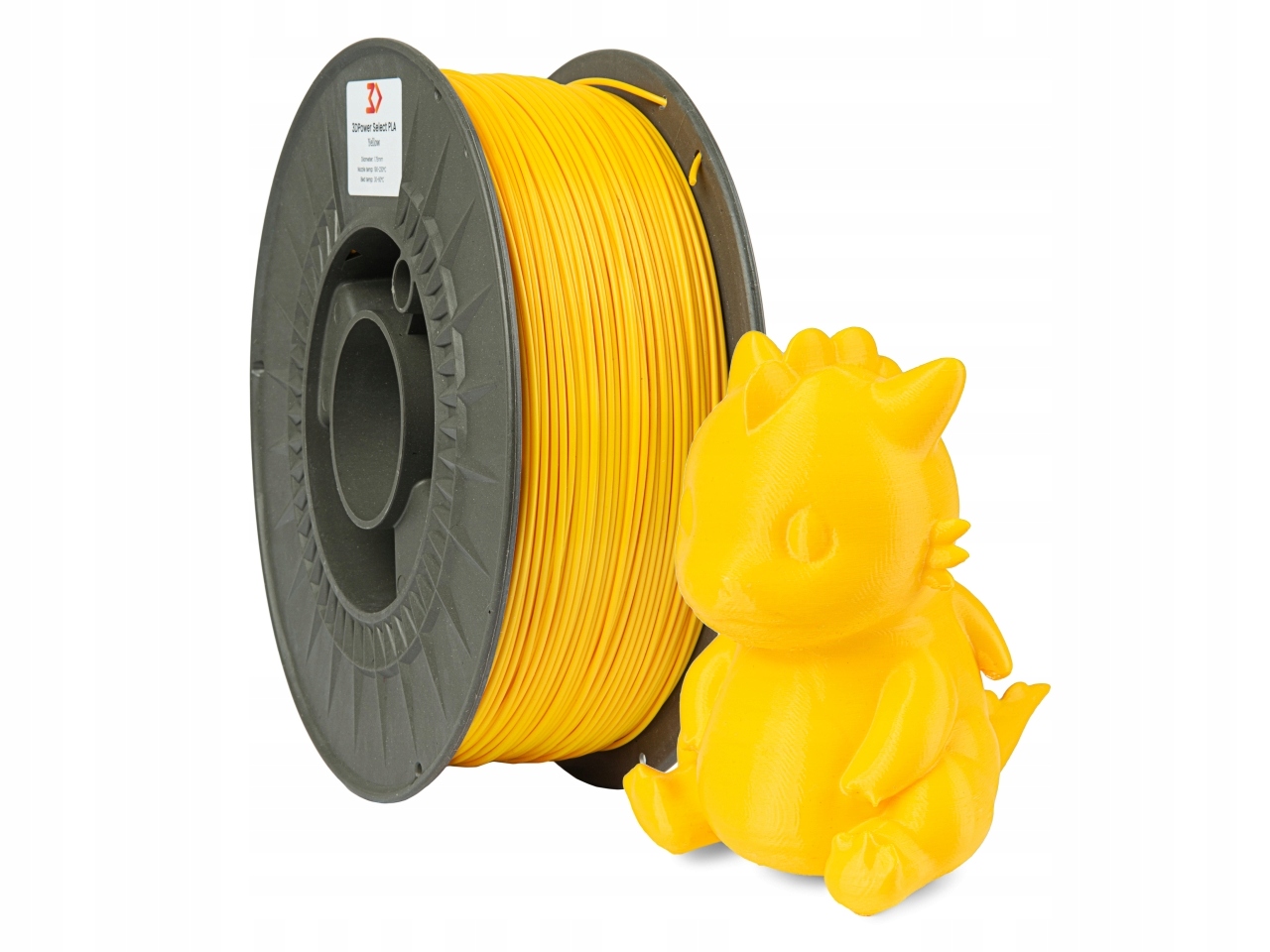 Filament 3DPower Select PLA 1.75mm Yellow ŻÓŁTY 1kg