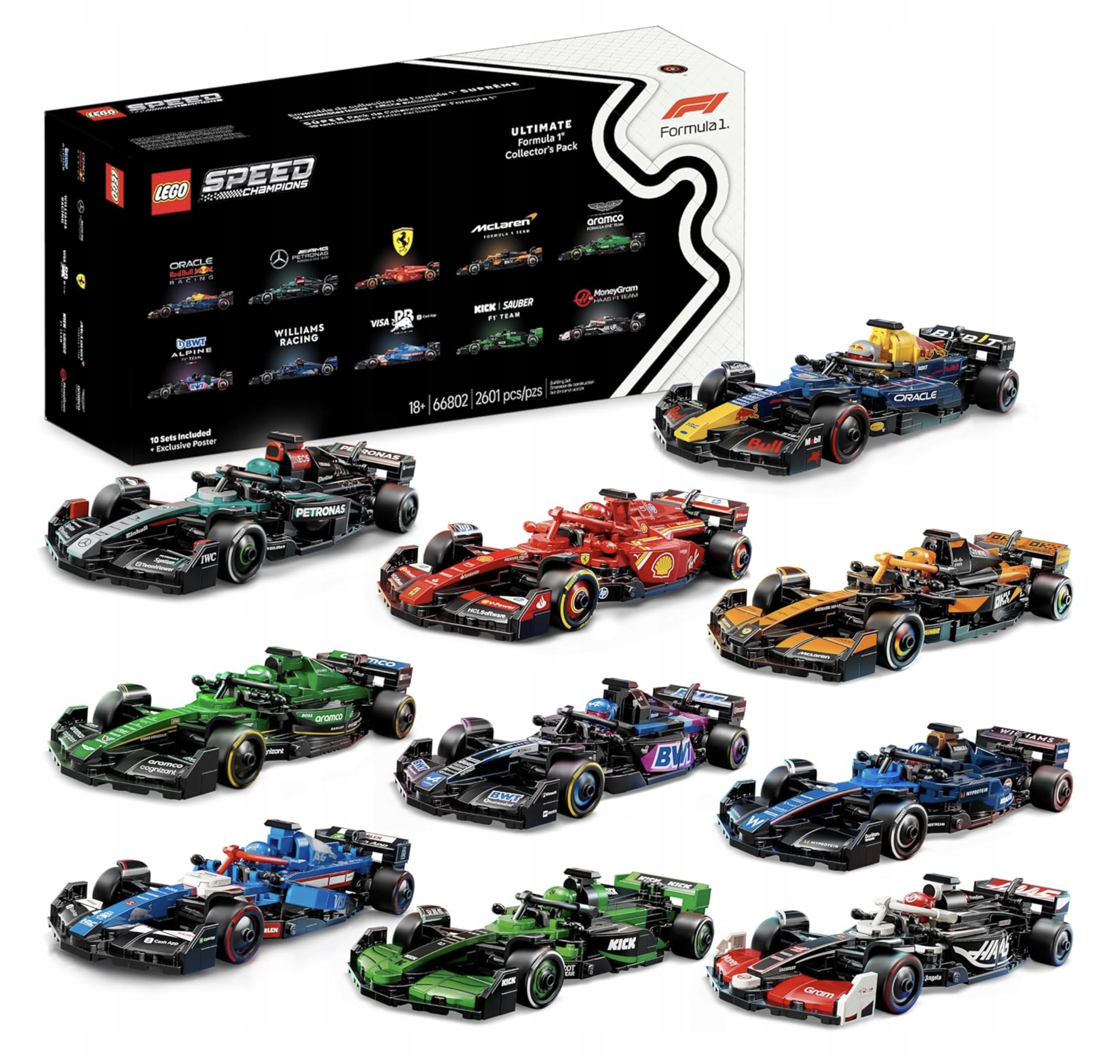 Lego Speed Champions 66802 Ultimate Formula 1 Collector's Pack Unikat Z Usa