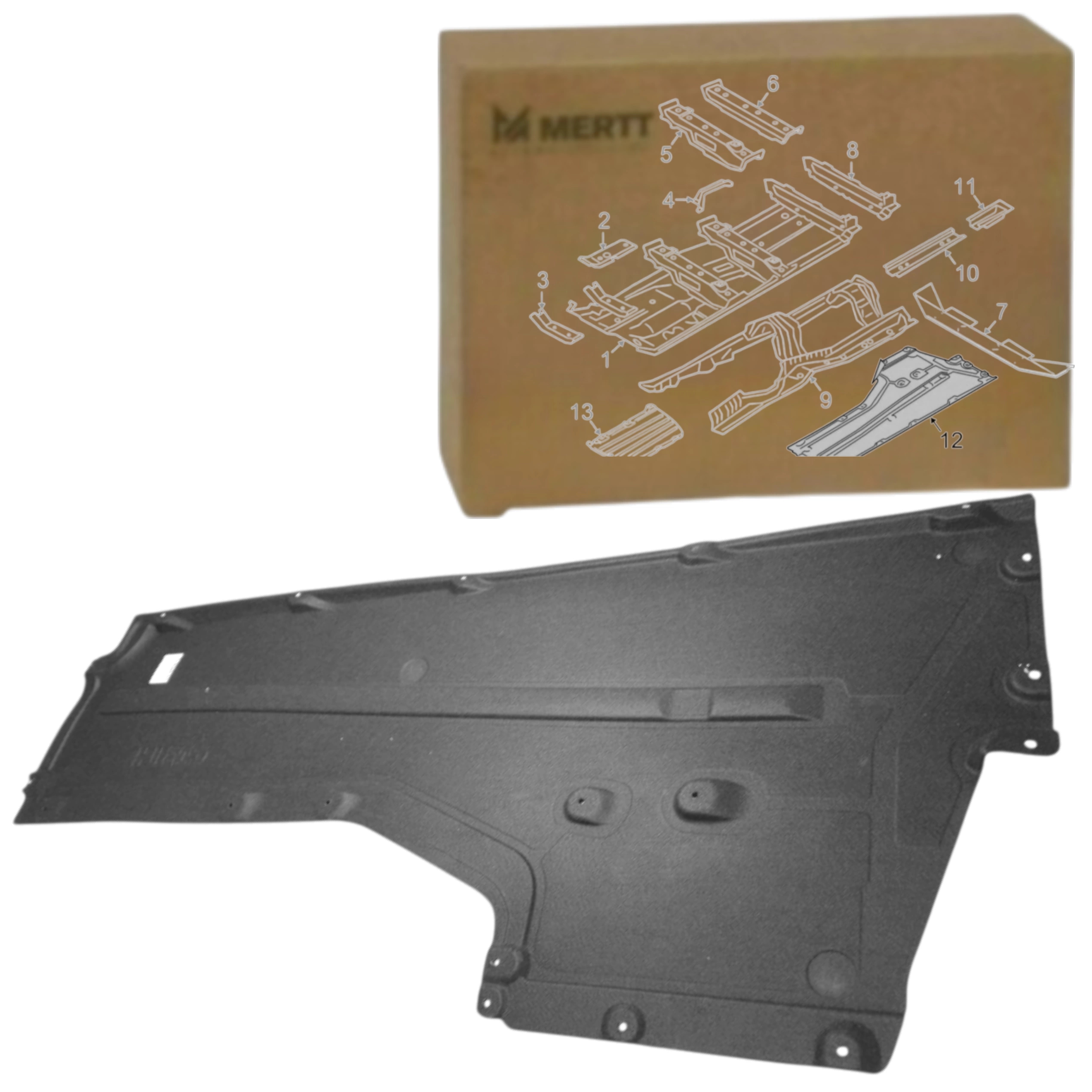 Středová Krytka Pravá látková podlaha podvozku Bmw 5 G30 G31 2016+