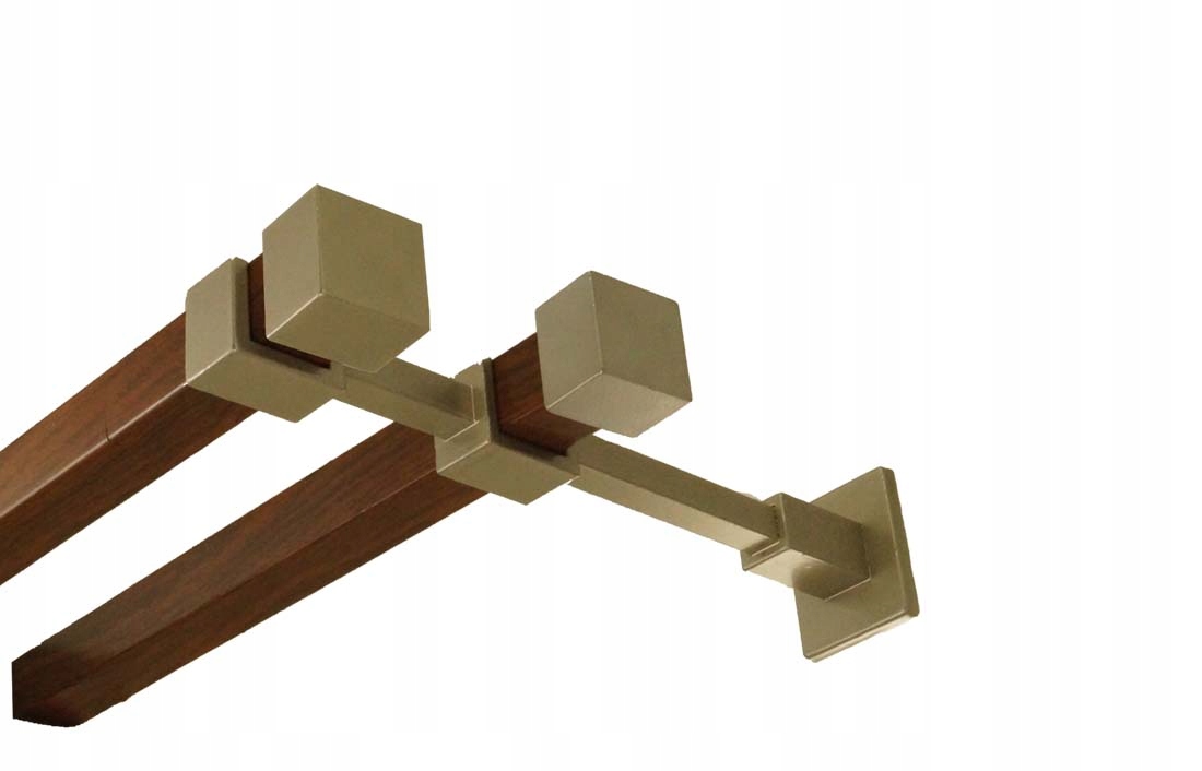 

Karnisz kwadro metalowy podwójny 240 cm bez żabek