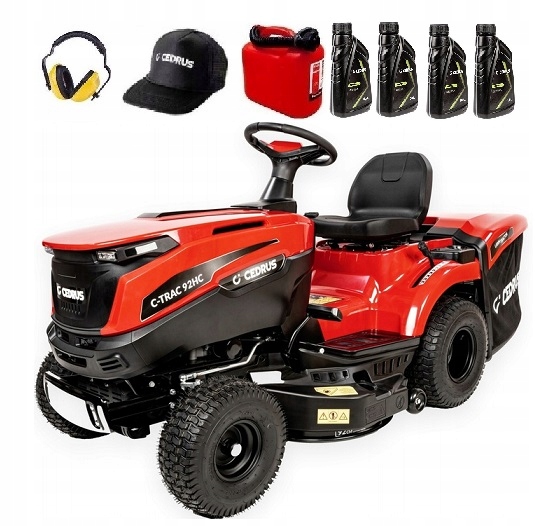 C-TRAC-92HC Cedrus Spalinowy traktorek kosiarka 92cm Loncin 16KM+PAKIET XXL
