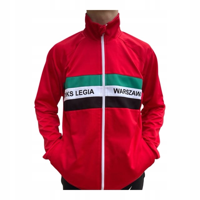 Czerwona bluza dresowa Retro Cwks Legia Warszawa roz. Xs