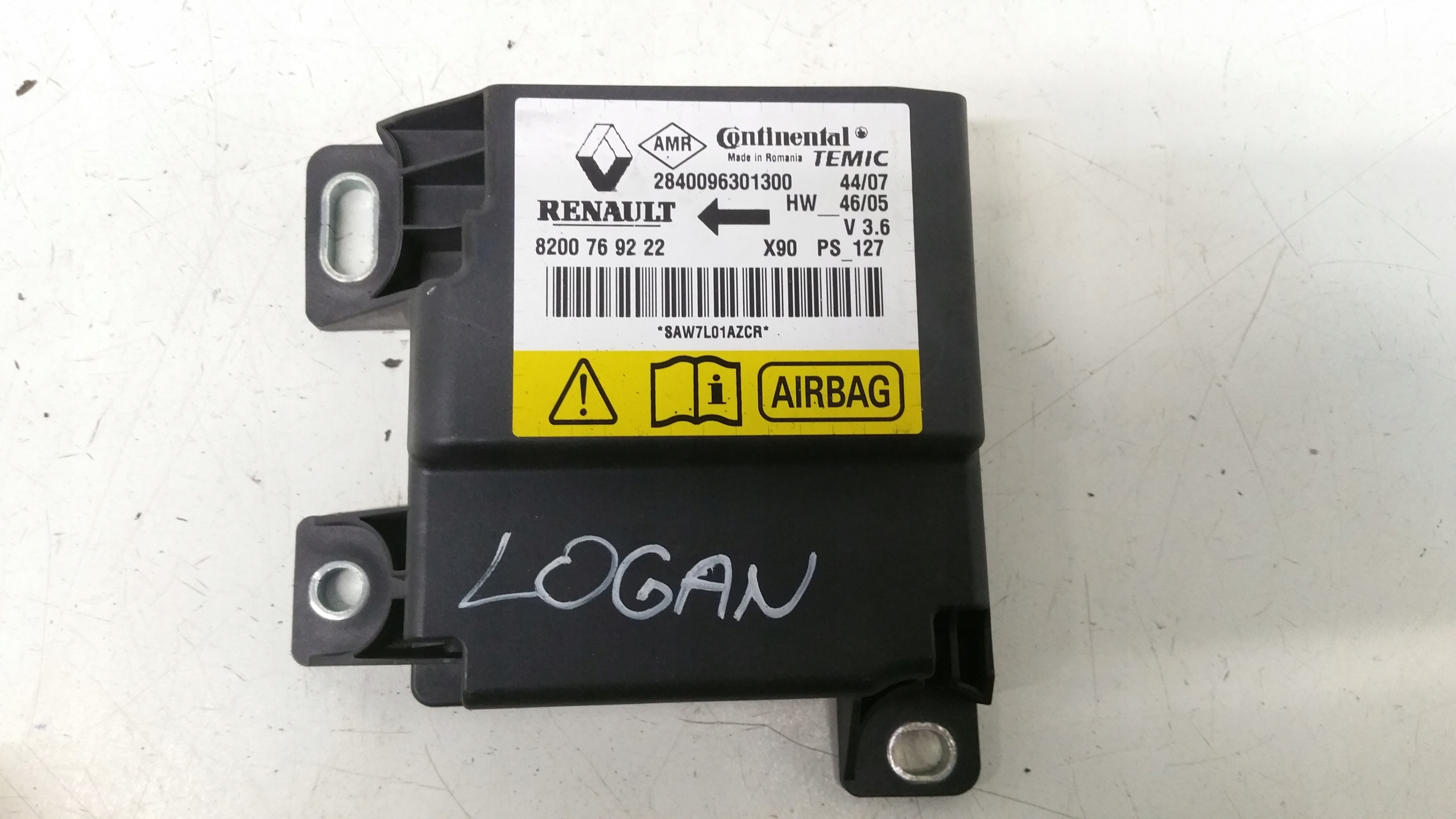airbag powietrzne kpl 8200748155 Dacia Logan 1,4
