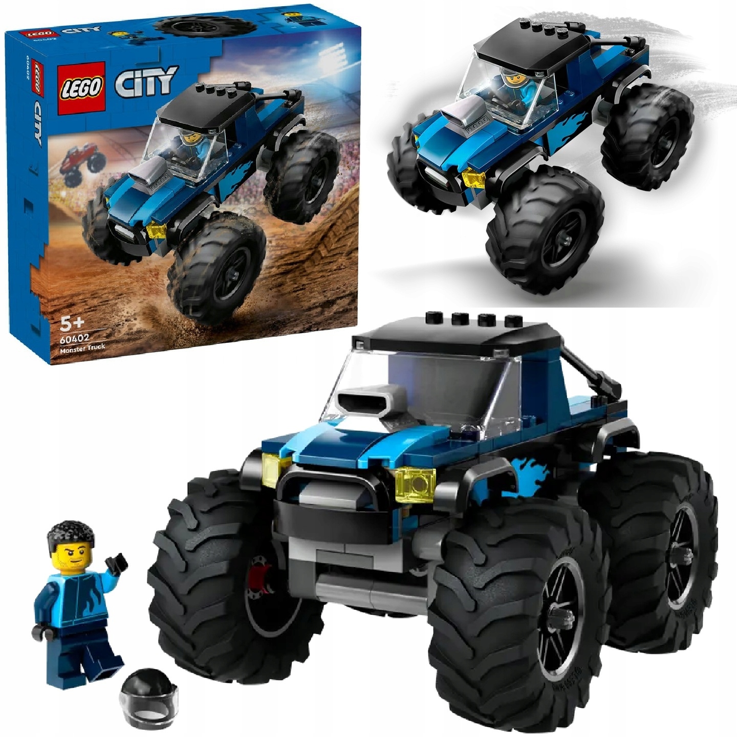 LEGO CITY 60402 NIEBIESKI MONSTER TRUCK + KATALOG LEGO 2025 W WERSJI PDF