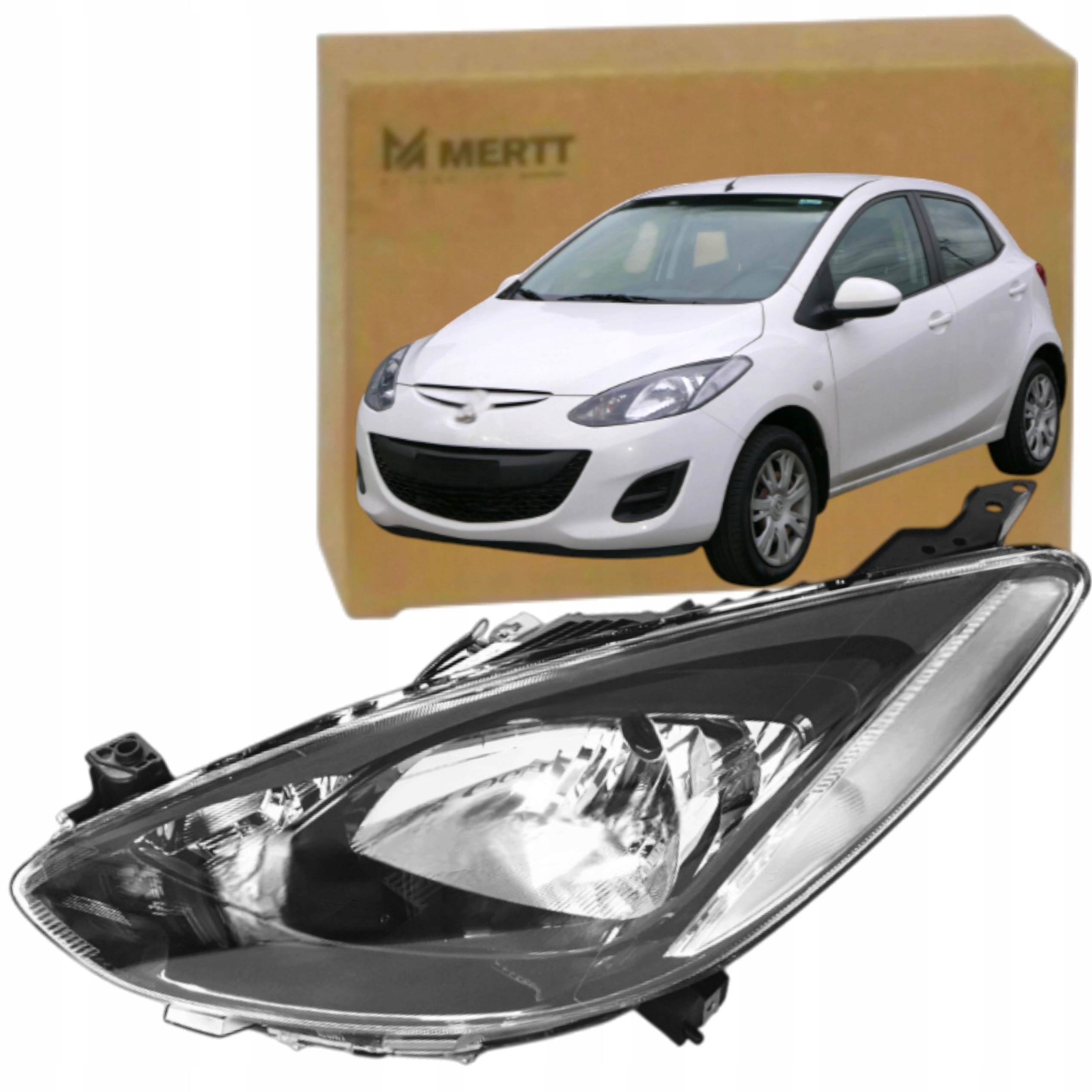 Mazda 2 2007-2014 Světlomet Světlo Přední Levá D651510L0D H4