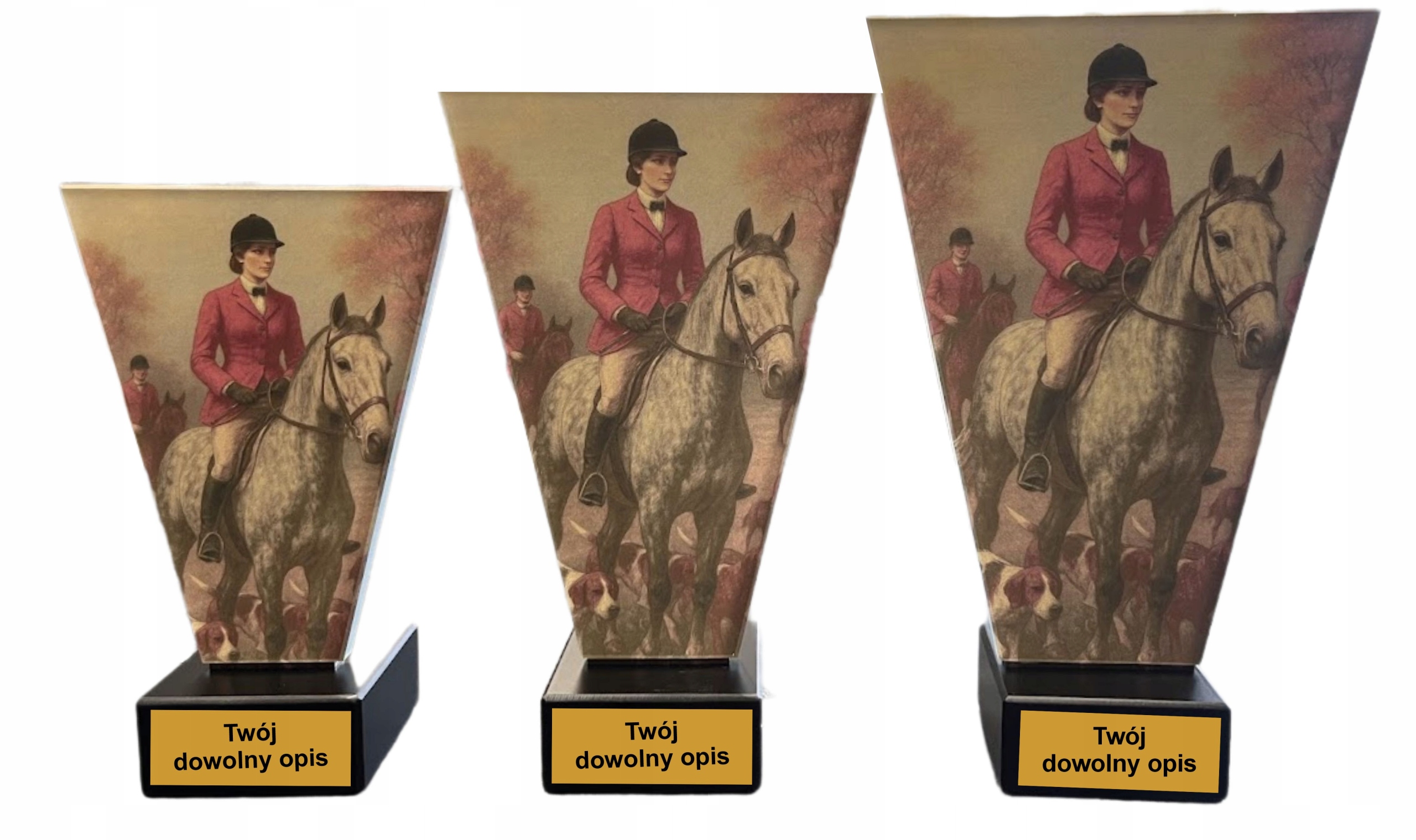 3x Skleněné trekové boty Hubertus pro jízdu na koni 23/20/17 cm, popis bonus