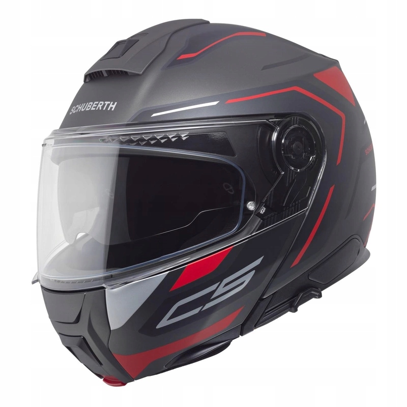 Moto prilba Schuberth C5 Ece Omega Antracitová, výklopná, Darčeky