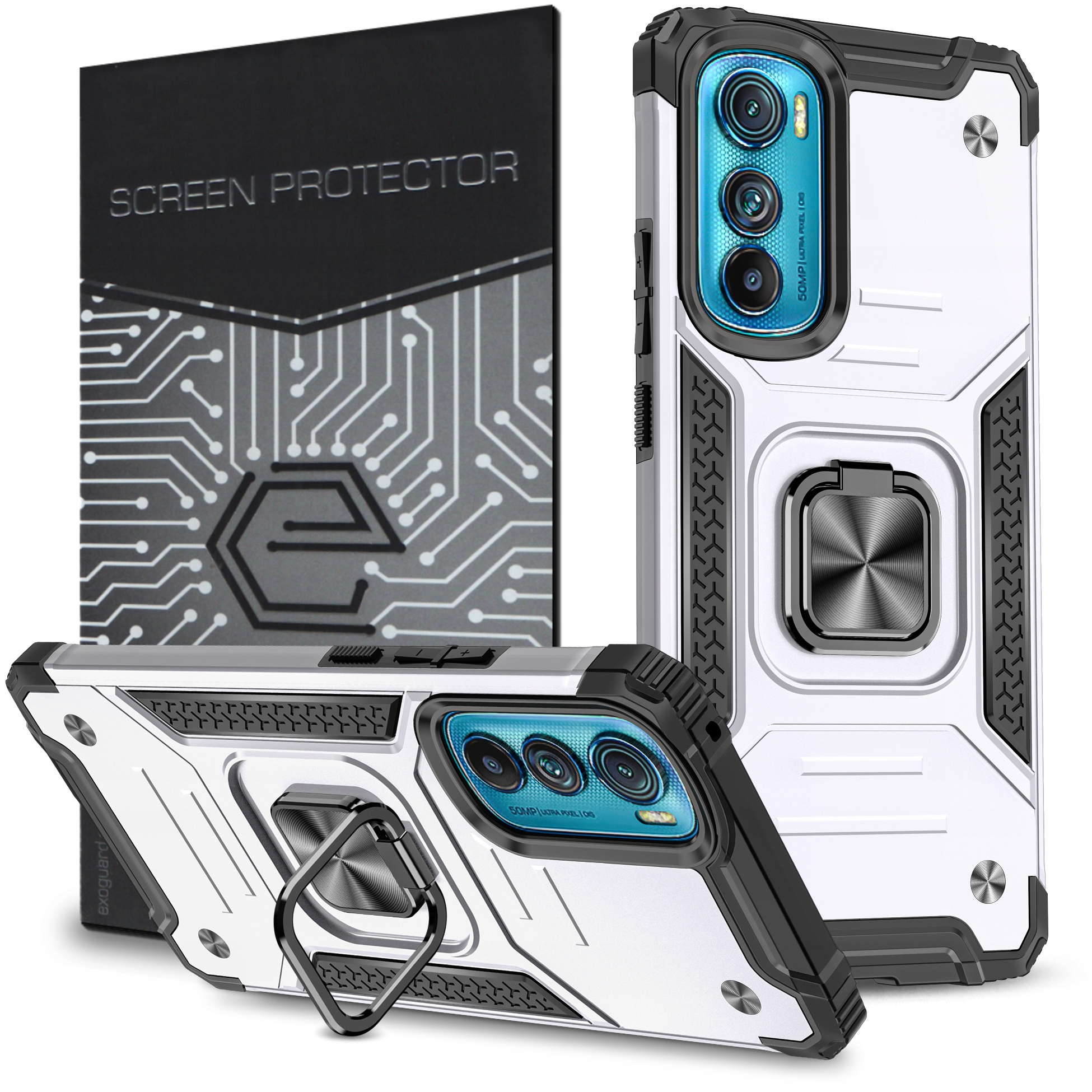 

Etui Pancerne Obudowa+szkło do Motorola Edge 30