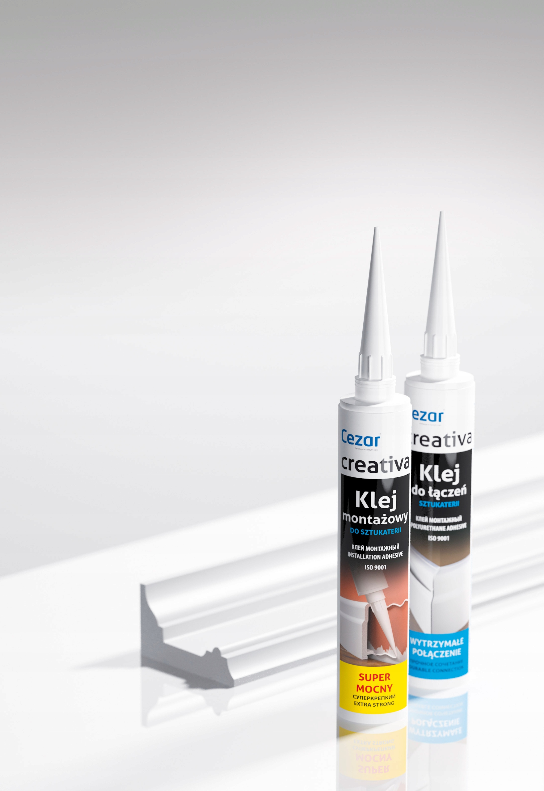 Białe listwy ścienne LNG-17 Creativa 11 cm Wysokość produktu 11.4 cm