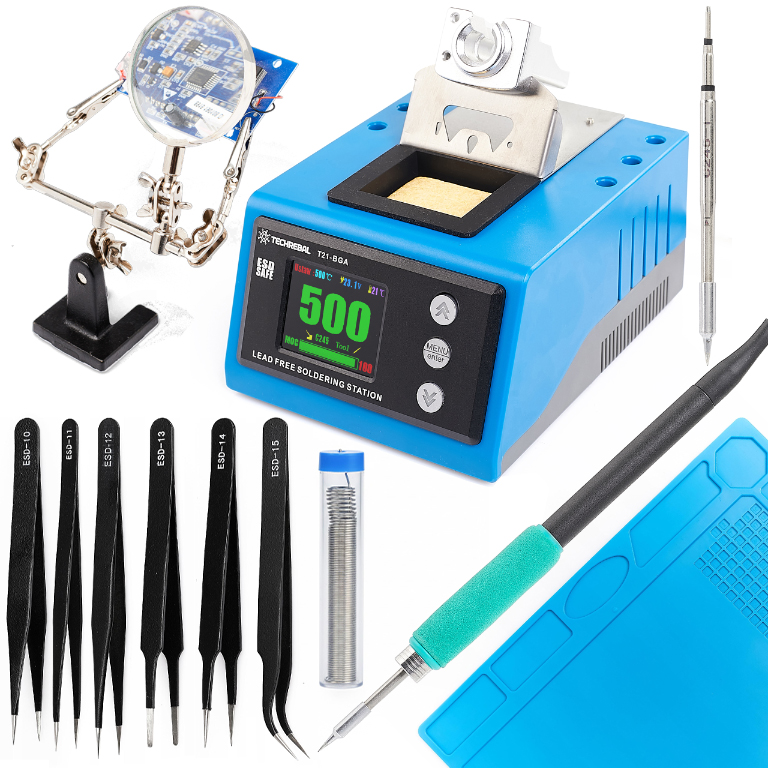 Pájecí stanice 180W Techrebal T21-BGA Servisní sada Esd rohože Cín Bga