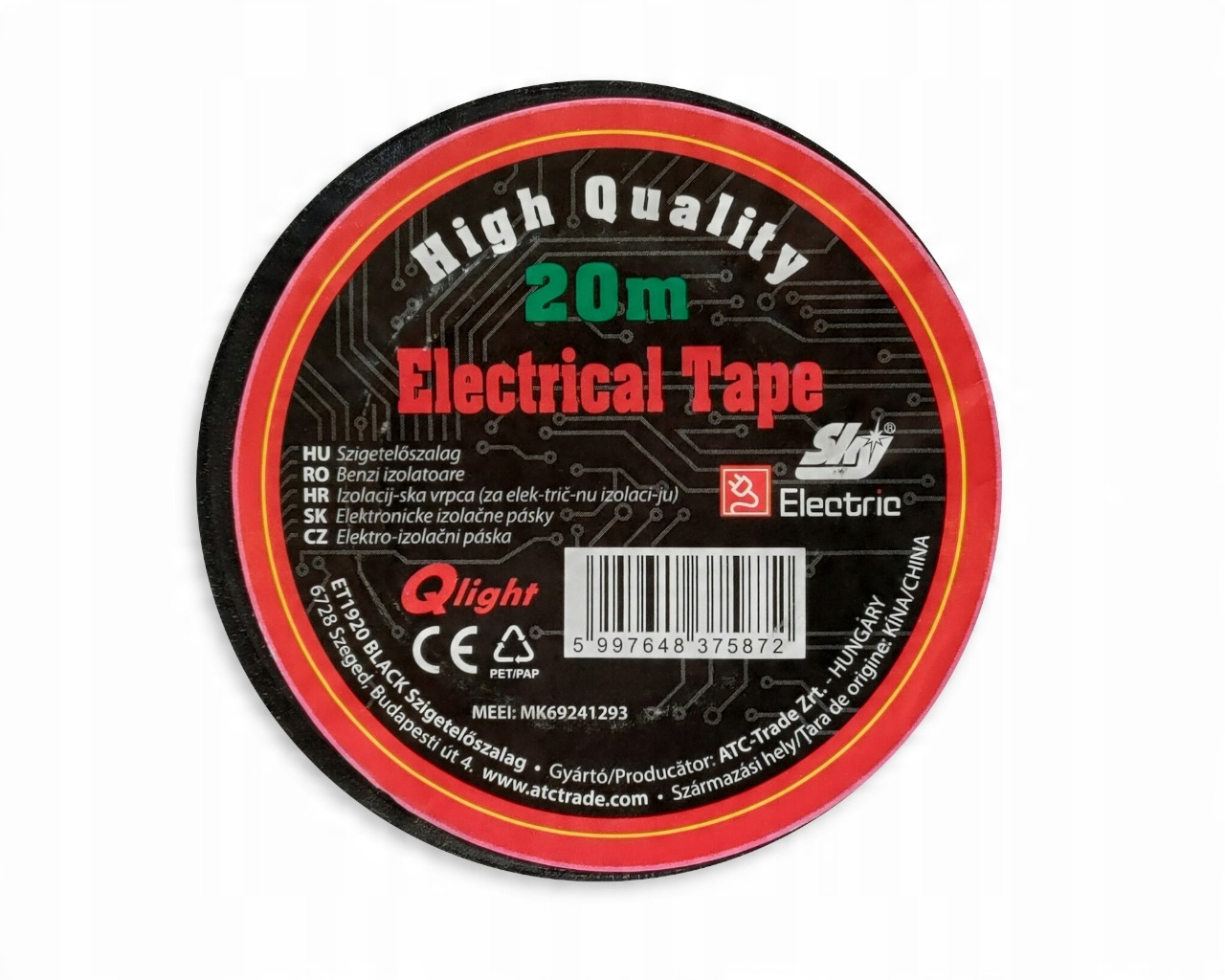 

Taśma Izolacyjna Pcv 20m/19mm High Quality)