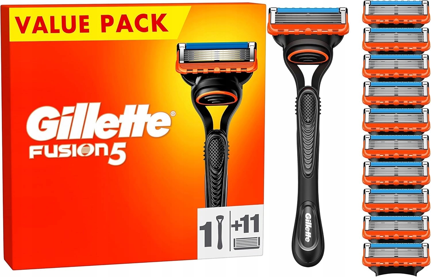 Holicí strojek na náplně Gillette FUSION5 Rukojeť 11x vyměnitelné čepele