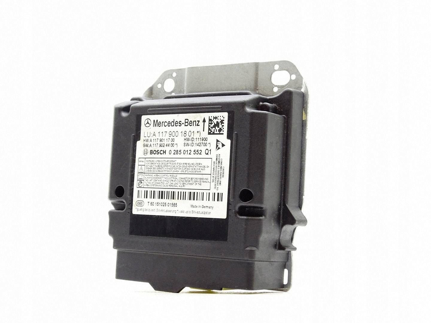 module control unit airbag MERCEDES A KLASA W176 A1179001801