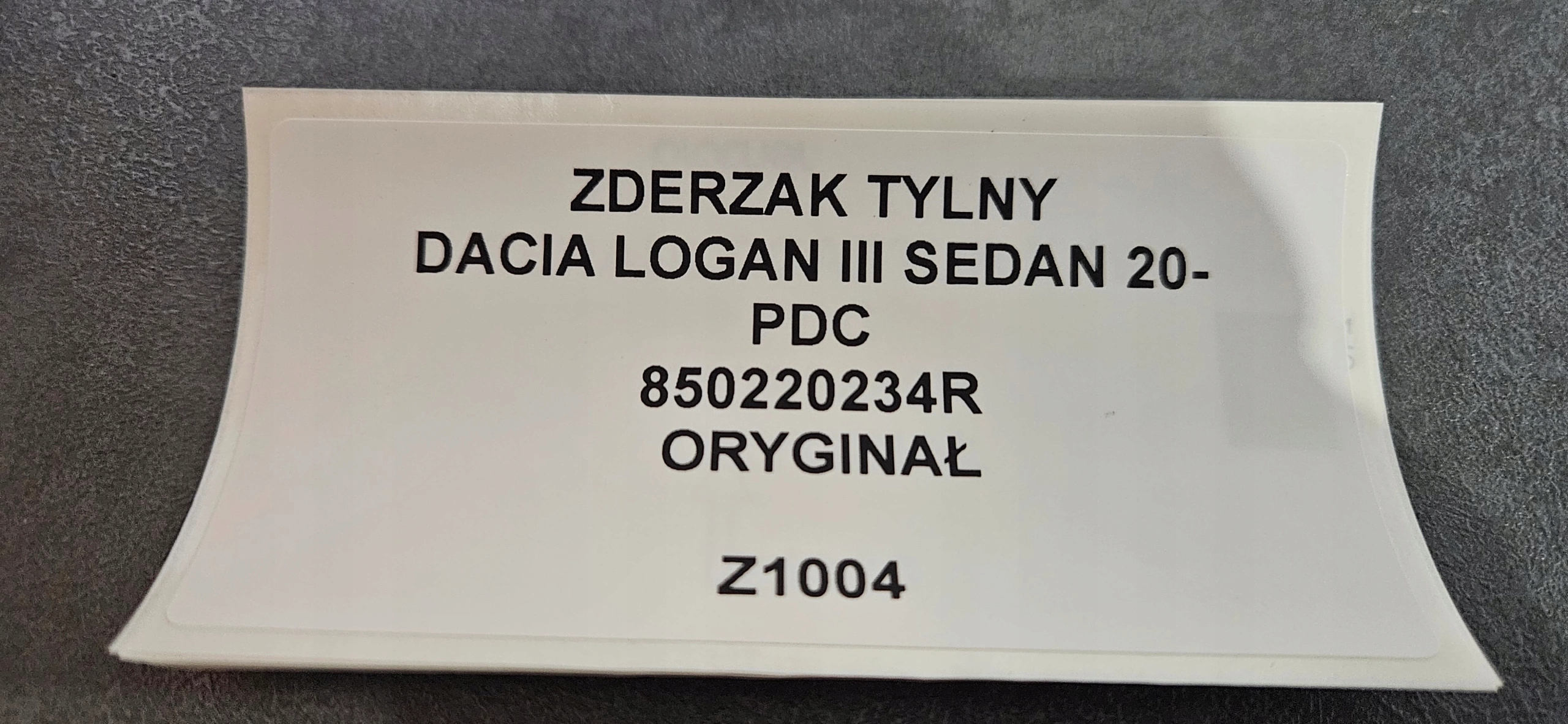 bumper rear DACIA LOGAN III sedan 20- PDC