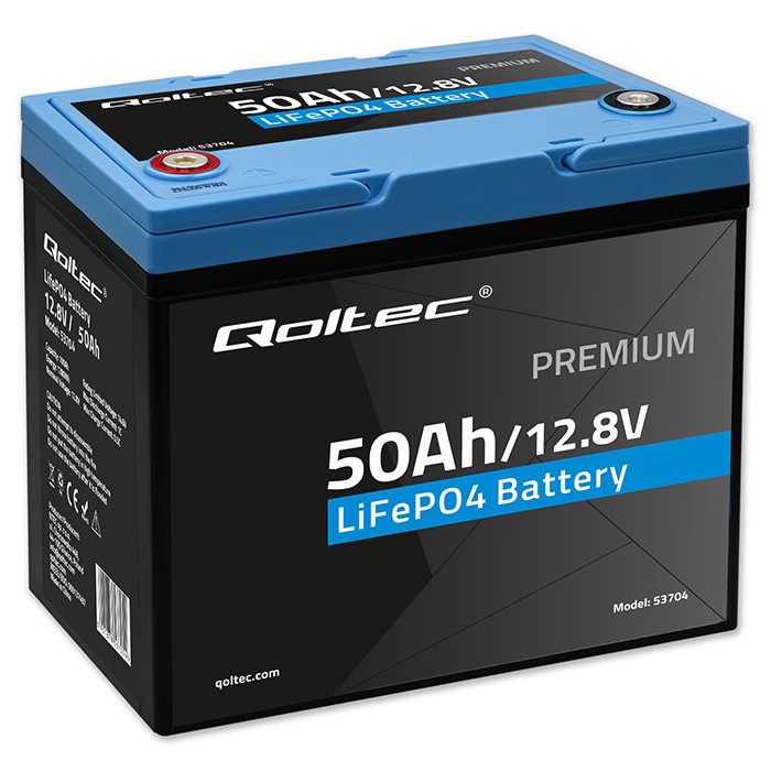 Akumulátor LiFePO4 12.8V 50Ah 640Wh Bms pre fotovoltaiku Qoltec