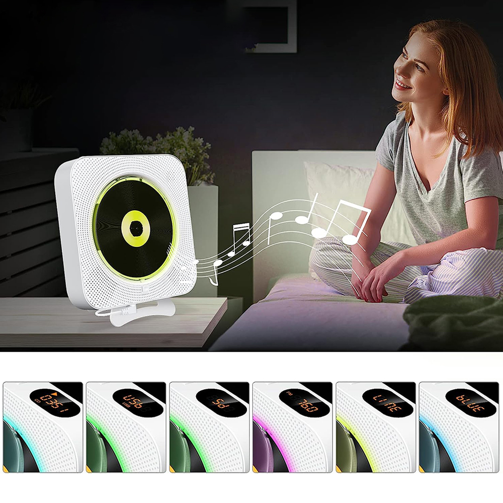 ODTWARZACZ PRZENOŚNY CD RADIO GŁOŚNIK BLUETOOTH 5.1,6 TRYBAMI Model ODTWARZACZ CD