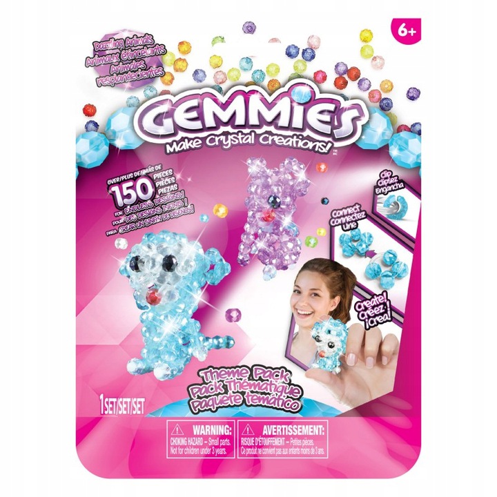 

Gemmies zestaw Tematyczny Zoo 150 koralików
