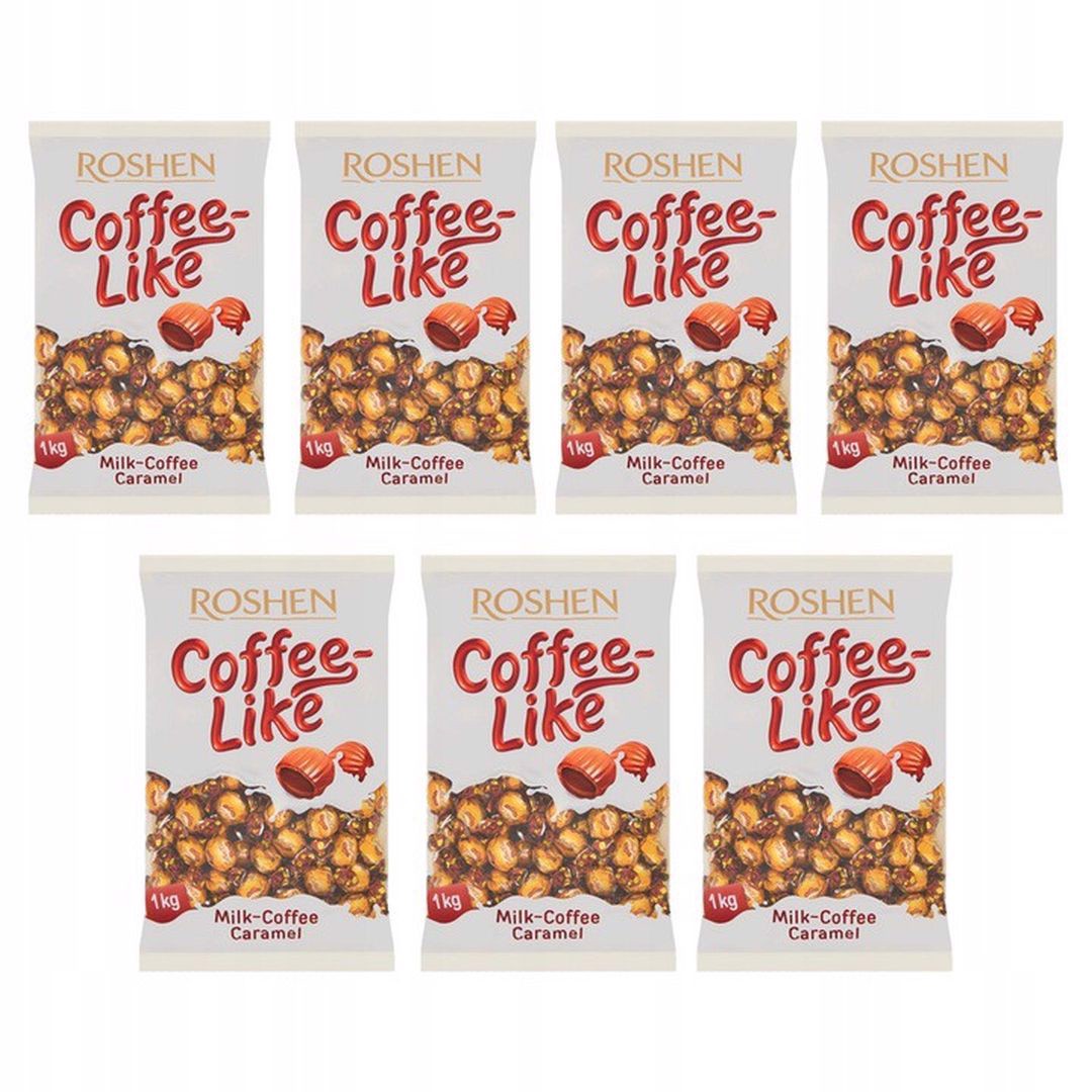Levně Roshen CoffeeLike Plněné karamelky 1 kg x 7 kusů