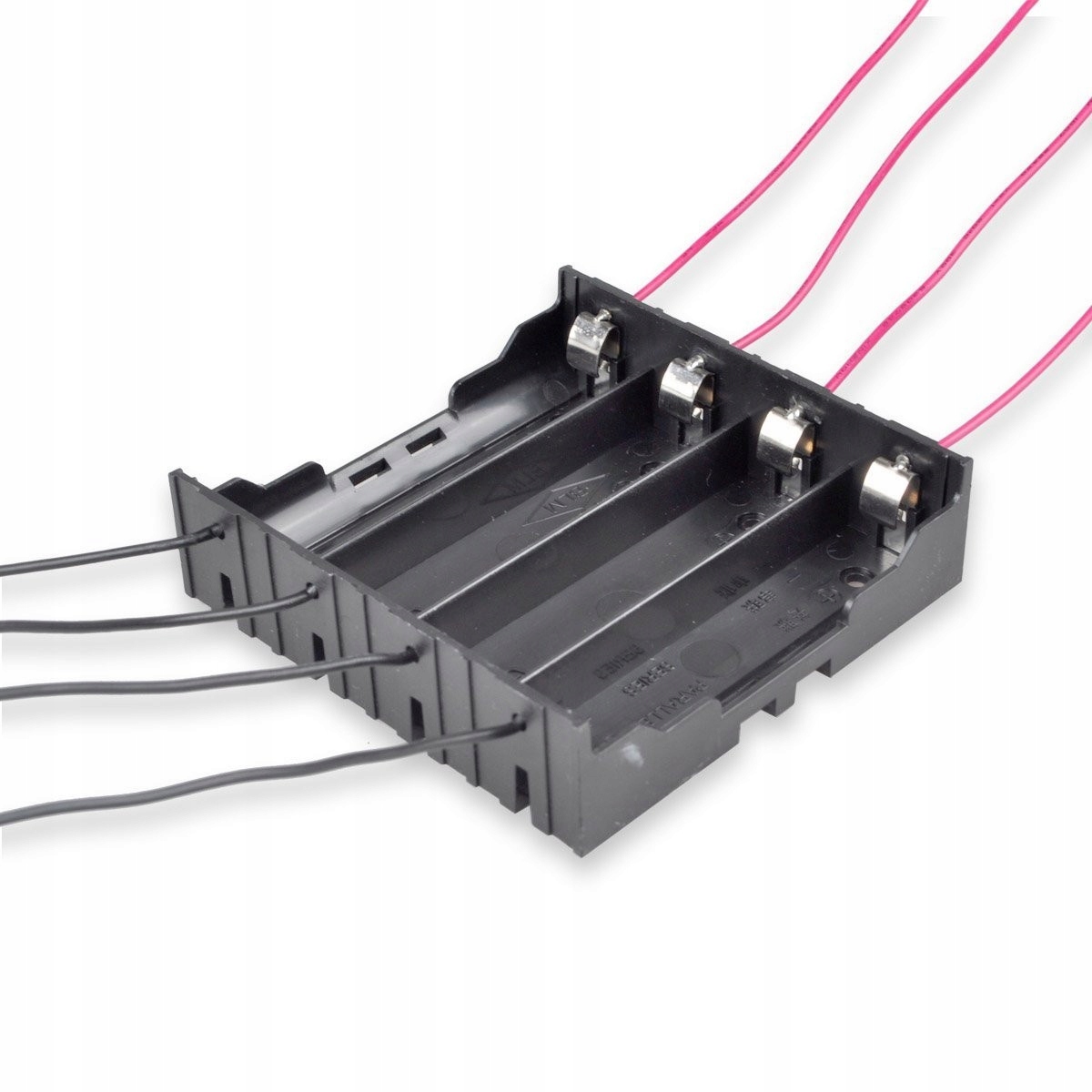 KOSZYK NA 4 BATERIE TYPU 18650 BLASZKI 4 OBWODOWY