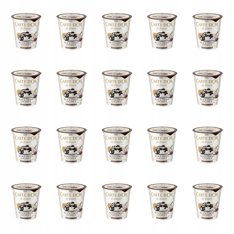 Dezert Carte D'or Kokos s černým kakaem-kokosem 140 g X20