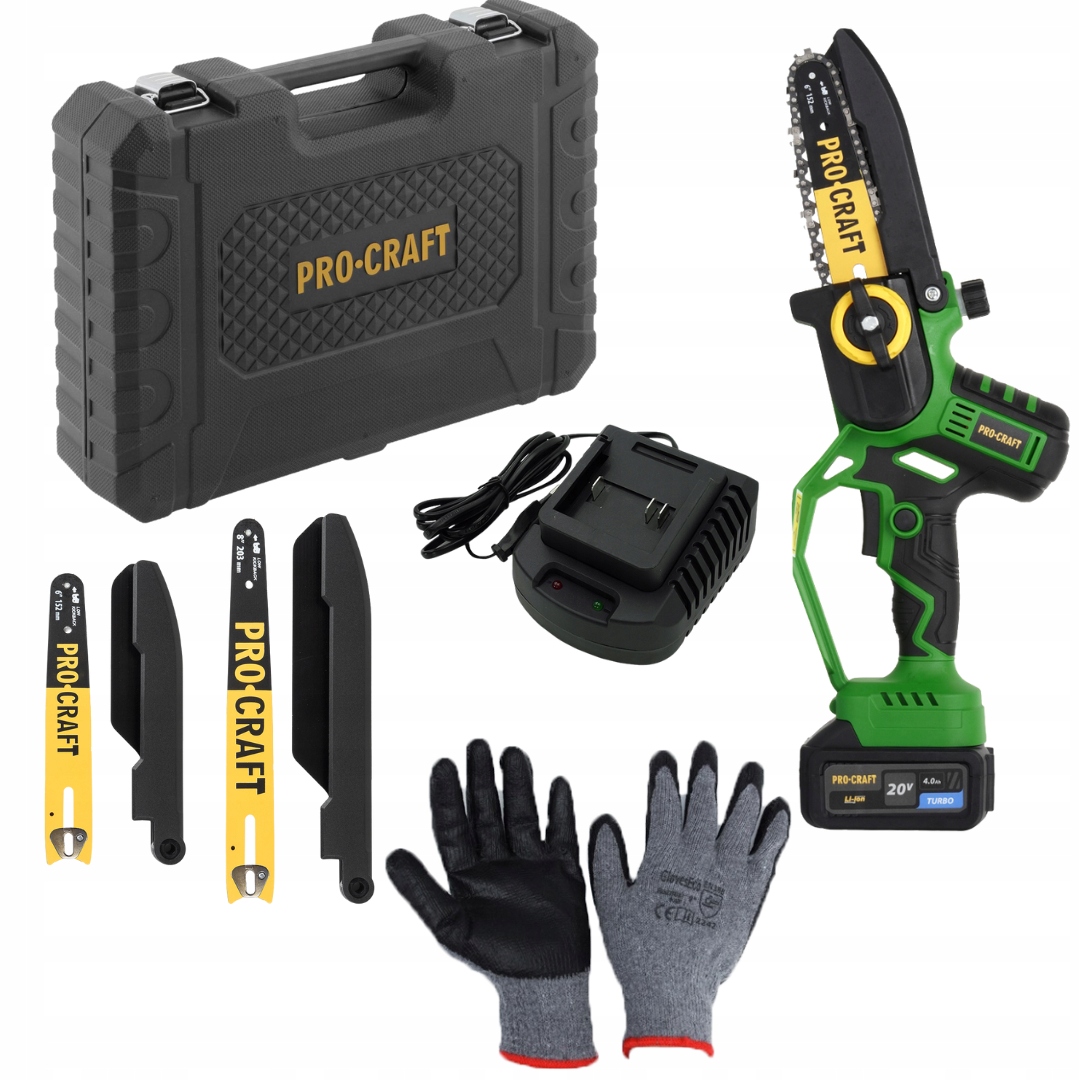 Procraft PKA32LI Piła Akumulatorowa 20V Bezszczotkowa 2 Prowadnice