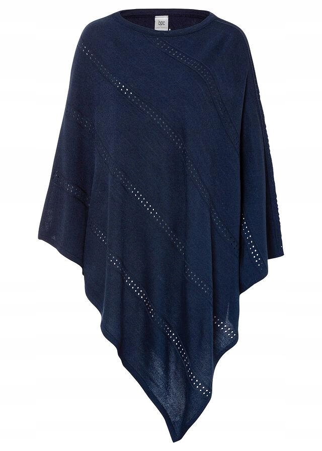 UNIWERSALNY Bonprix bpc Atrakcyjne poncho idealne na chłodniejsze dni sxf