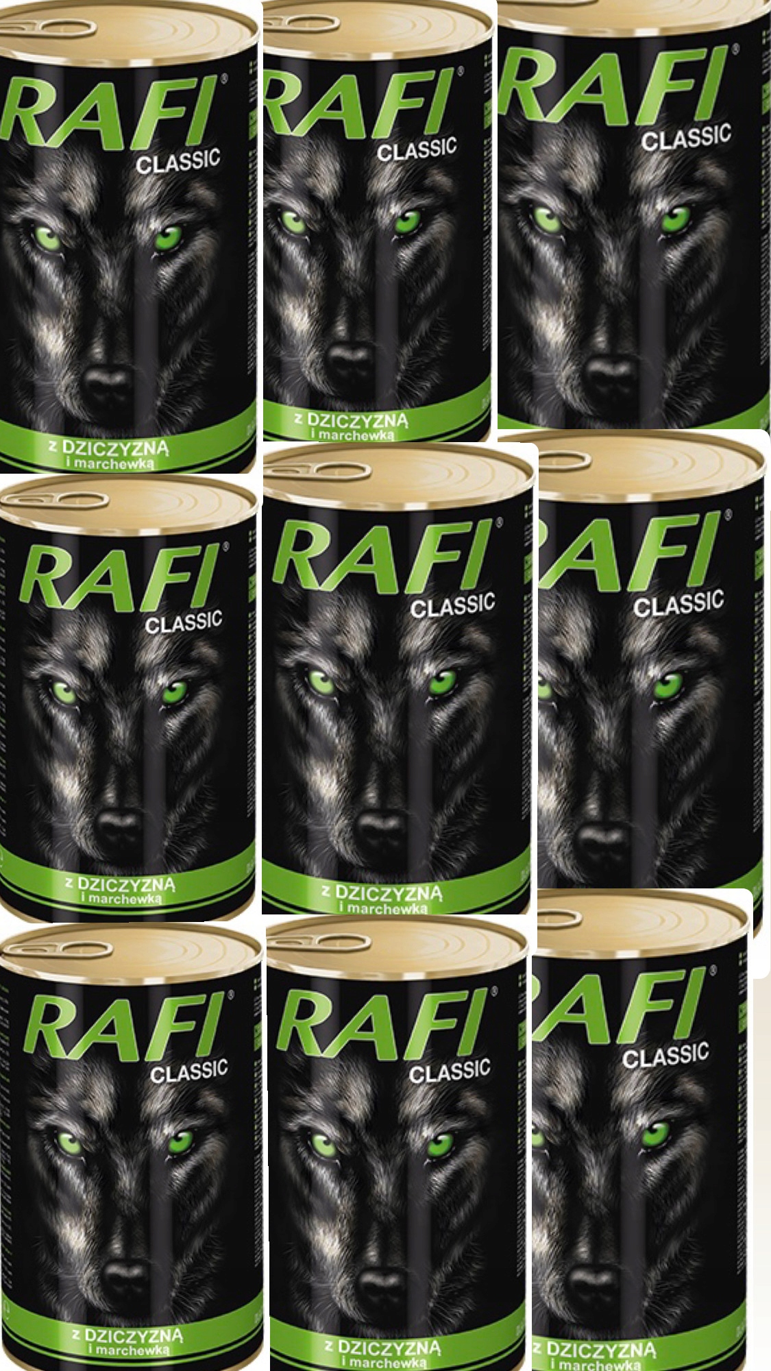 Levně Krmivo pro psy s benátkami 1240 g Rafi x 10 Kusů