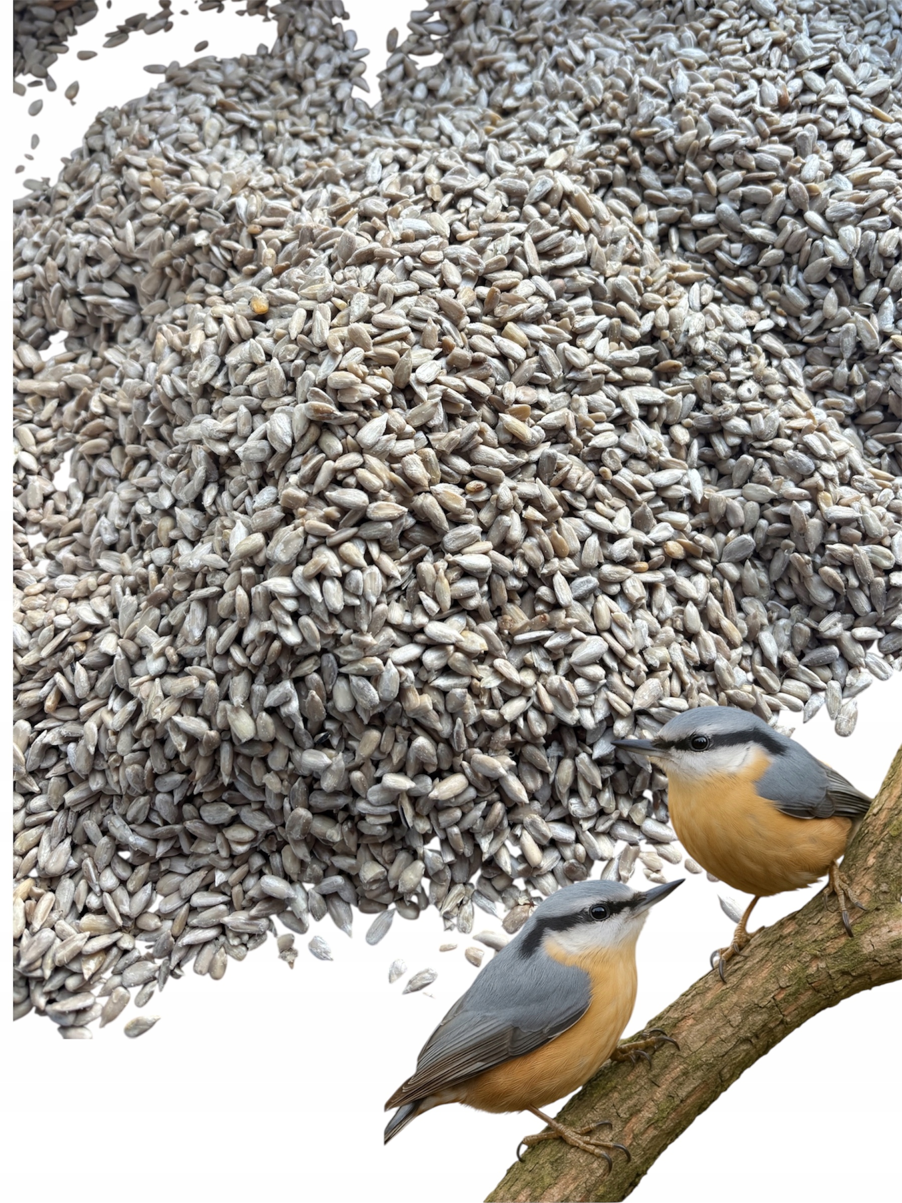 Levně Loupaná Slunečnice II. Jakost Pro Volně Žijící Ptáky 14KG Zrní Krmítko Dárek Koule