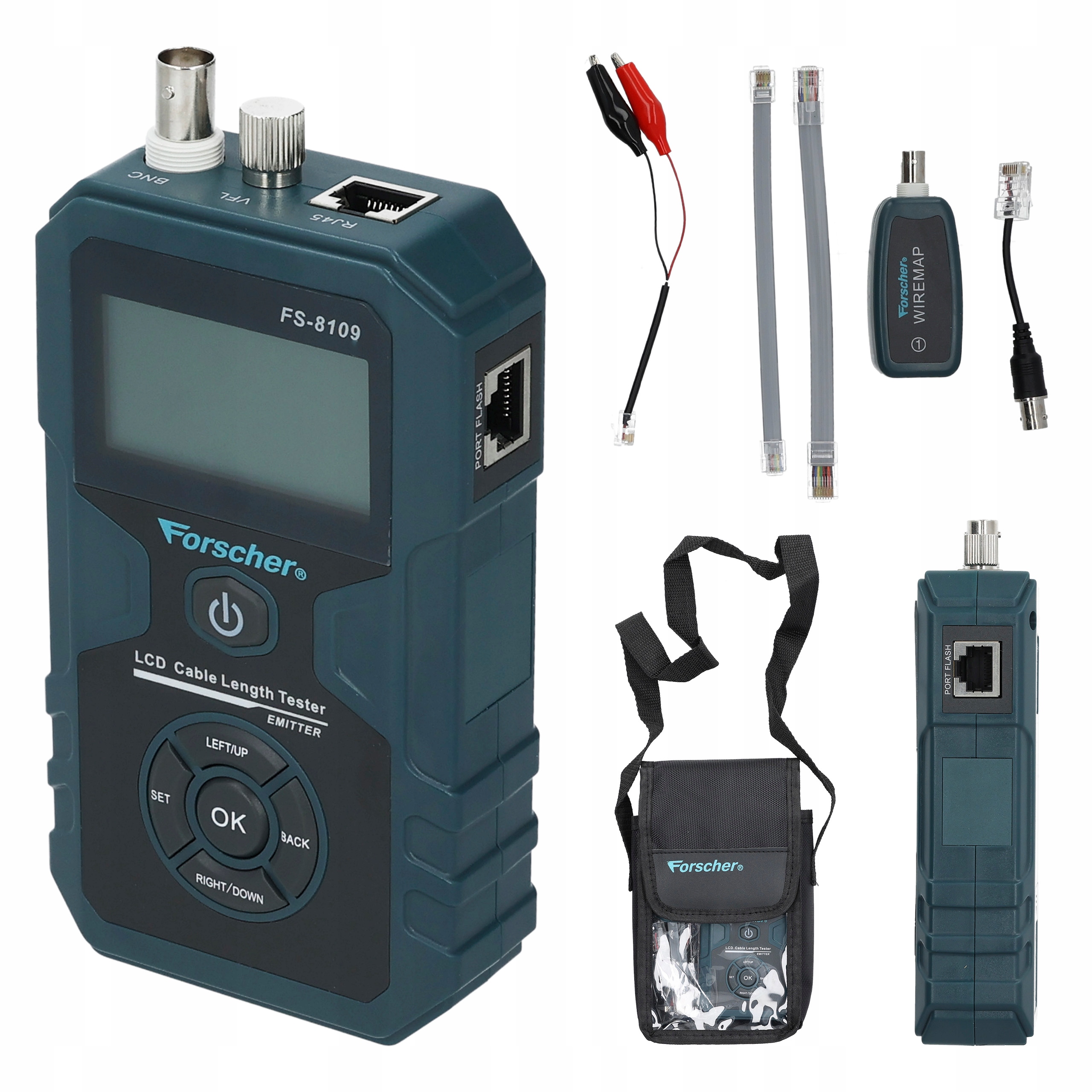 Forscher FS8109 Zaawansowany Tester Sieci Internetowej Lan RJ45 Pomiar PoE