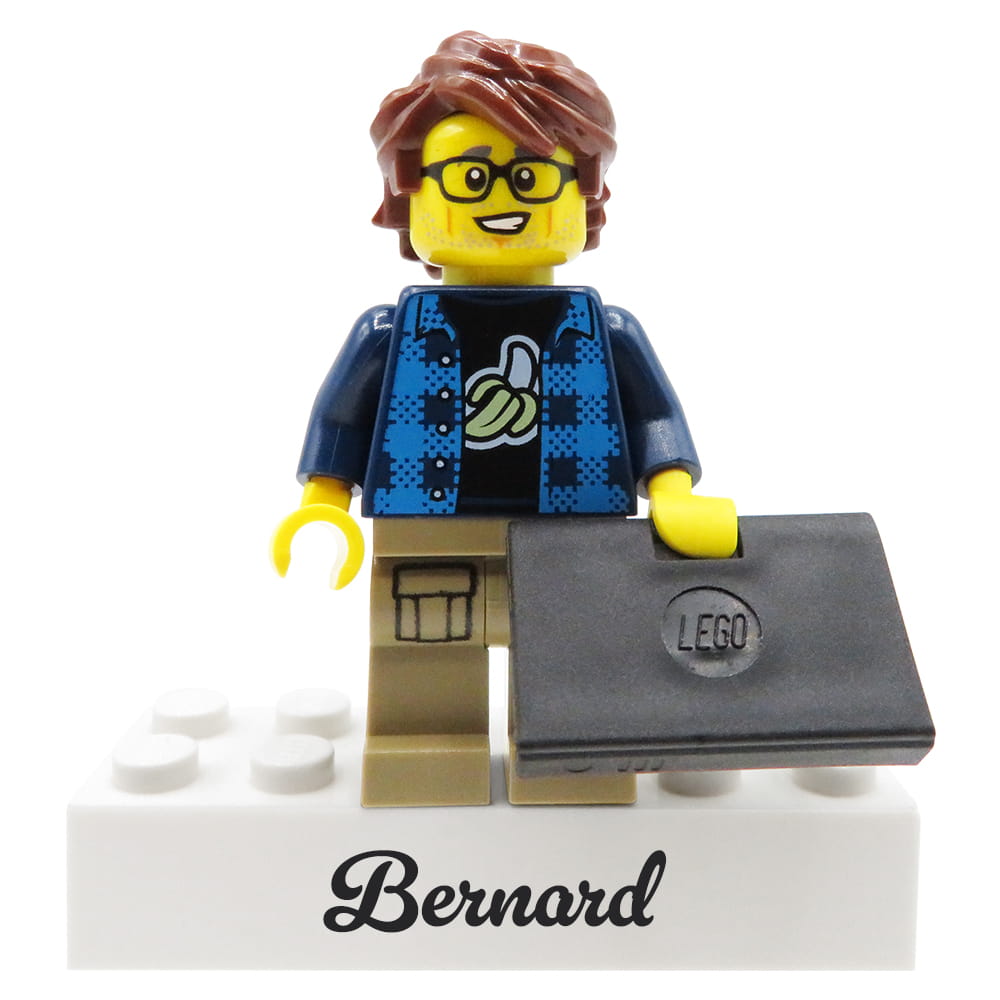Programátor Informatik personalizovaná figurka člověk z Lego dílů