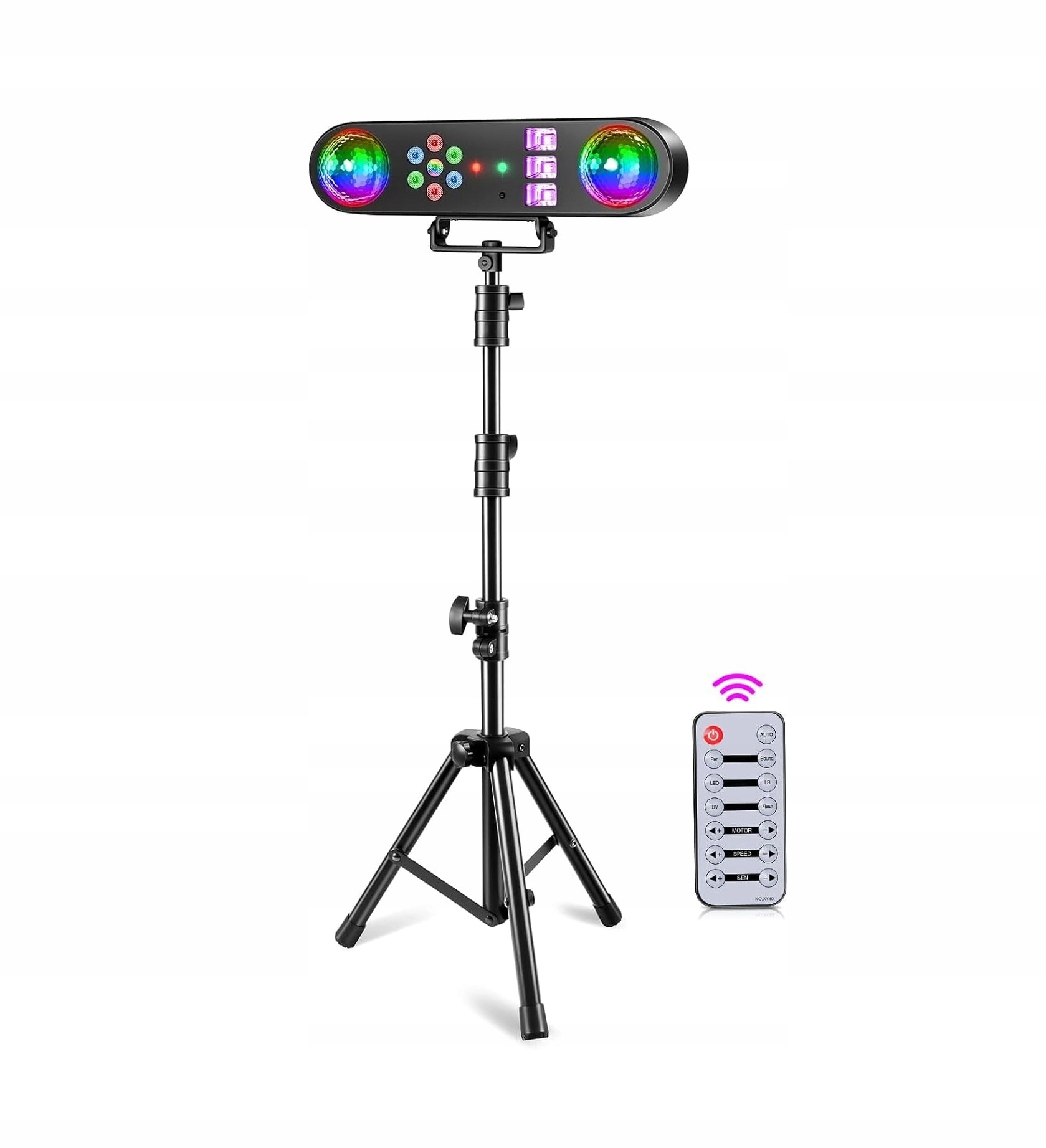 Reflektor Diskotékové Světlo Led Uv stativem barevné Rgb stojan