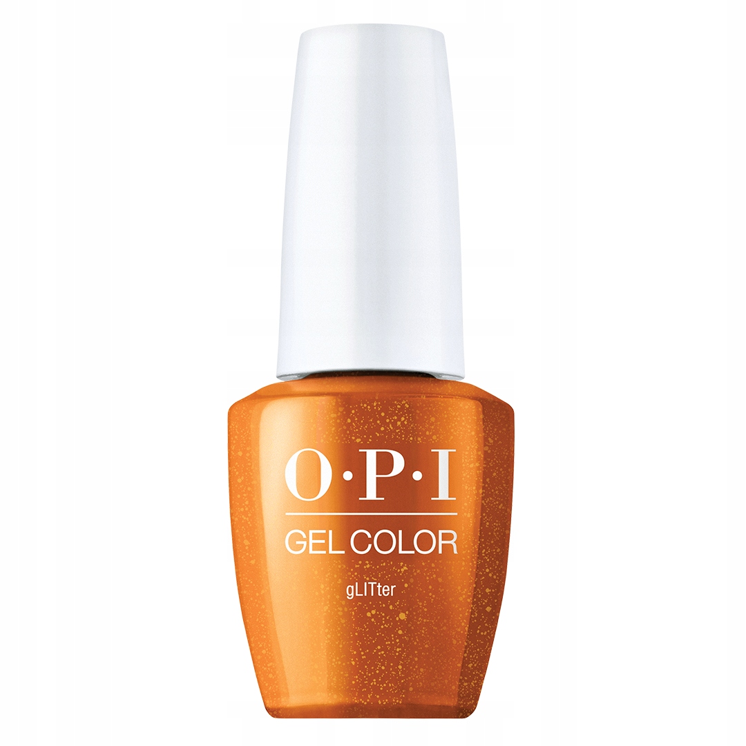 Opi GelColor Your Way Glitter gelový lak lesklý oranžový 15 ml