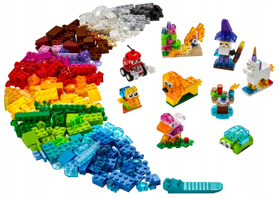 LEGO Classic Kreatywne Przezroczyste Klocki 11013 Płeć Chłopcy Dziewczynki