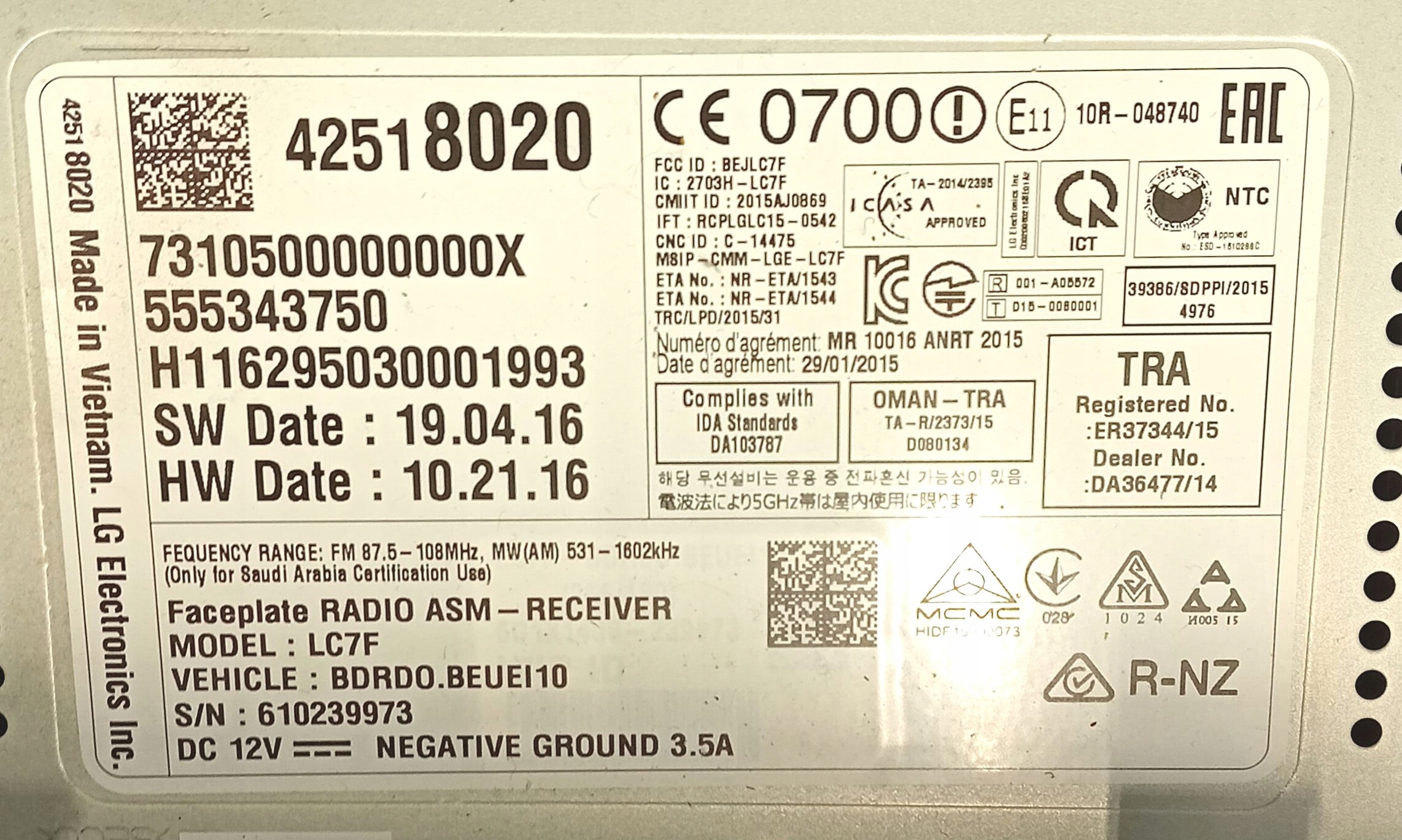 RADIO Z Navigation OPEL CORSA E