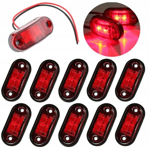 10X LAMPA OBRYSOWA OBRYSÓWKA DIODOWA LED OBRYSÓWKI