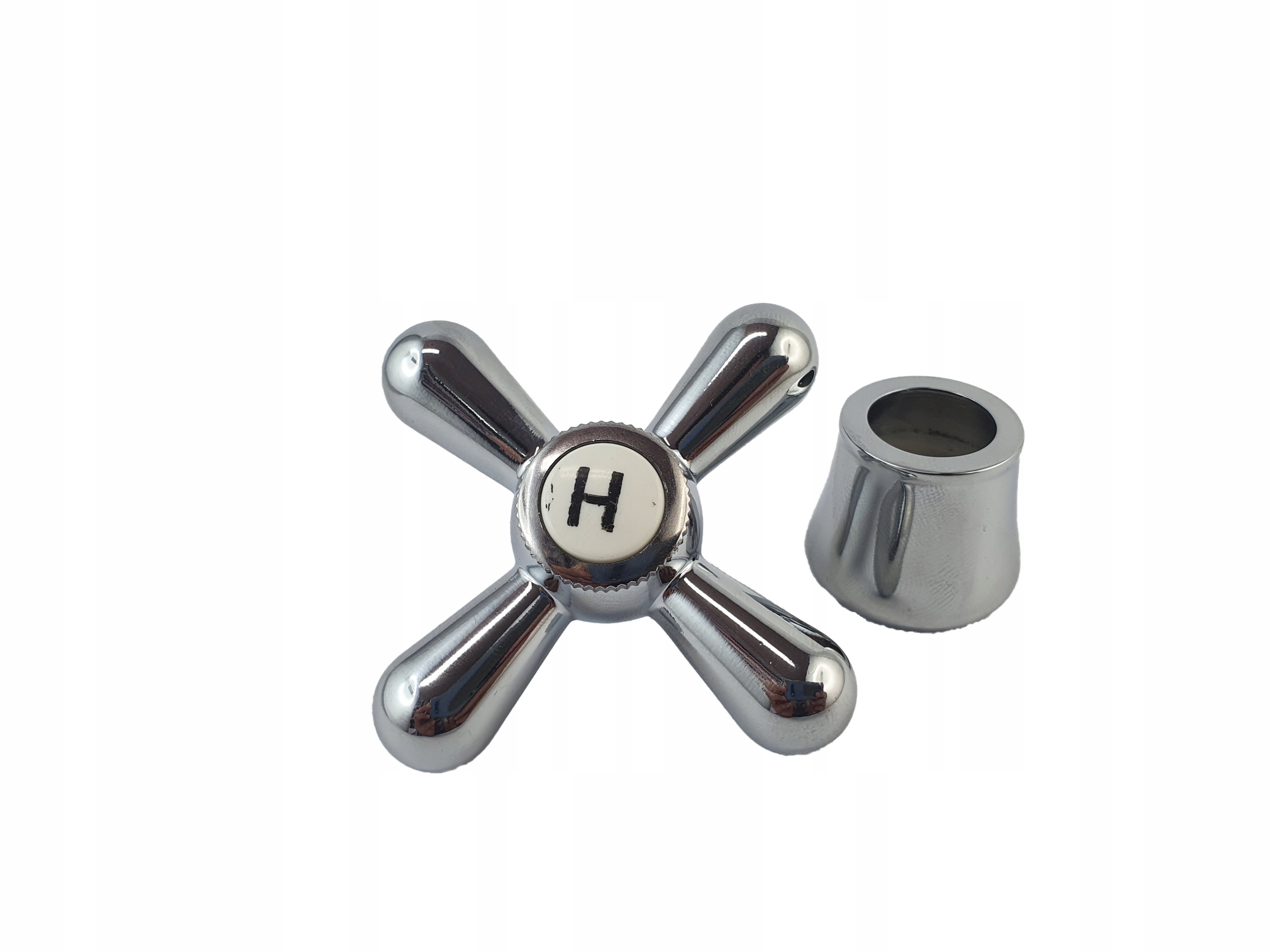 

Uchwyt pokrętło baterii Retro chrom mosiądz