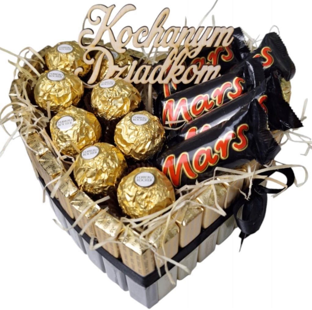 Podziękowania dla rodziców dziadków na rocznicę ślub kosz prezentowy 20 cm