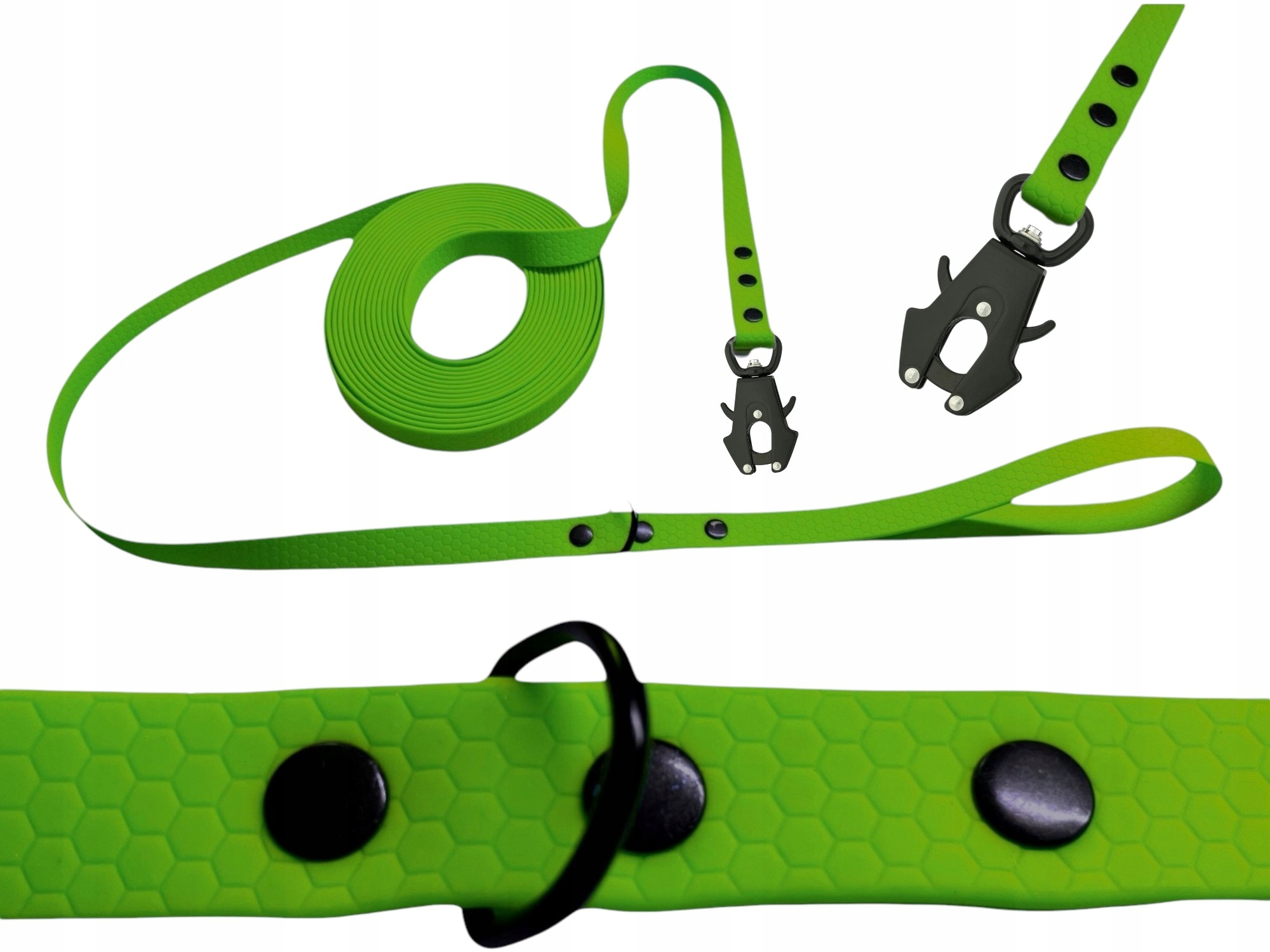 Vodítko Měkké Trénink Smyčka Biothane Pvc Frog Edition 10M 16MM