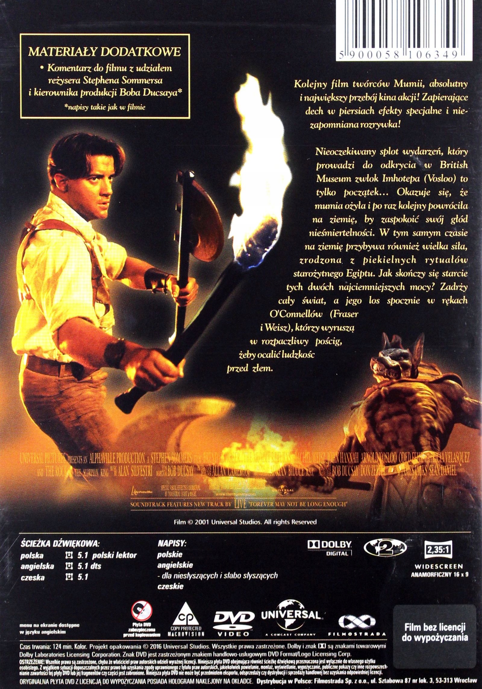 MUMIA POWRACA (LEKTOR) (DVD) Gatunek przygodowe