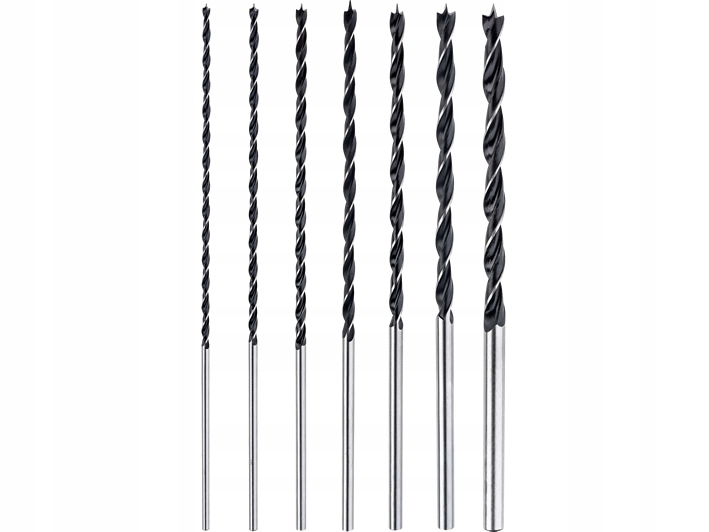 

Zestaw Wierteł Do Drewna 4-12X300MM Długie 7 Szt