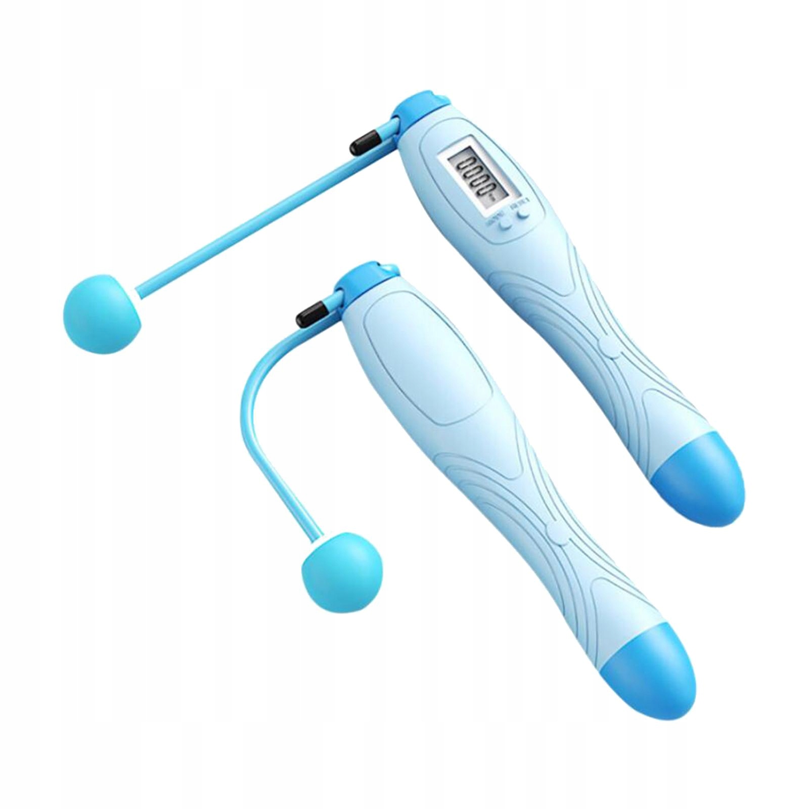 Jump Rope Electronic Dual Mode Exercise Blue Marka bez marki