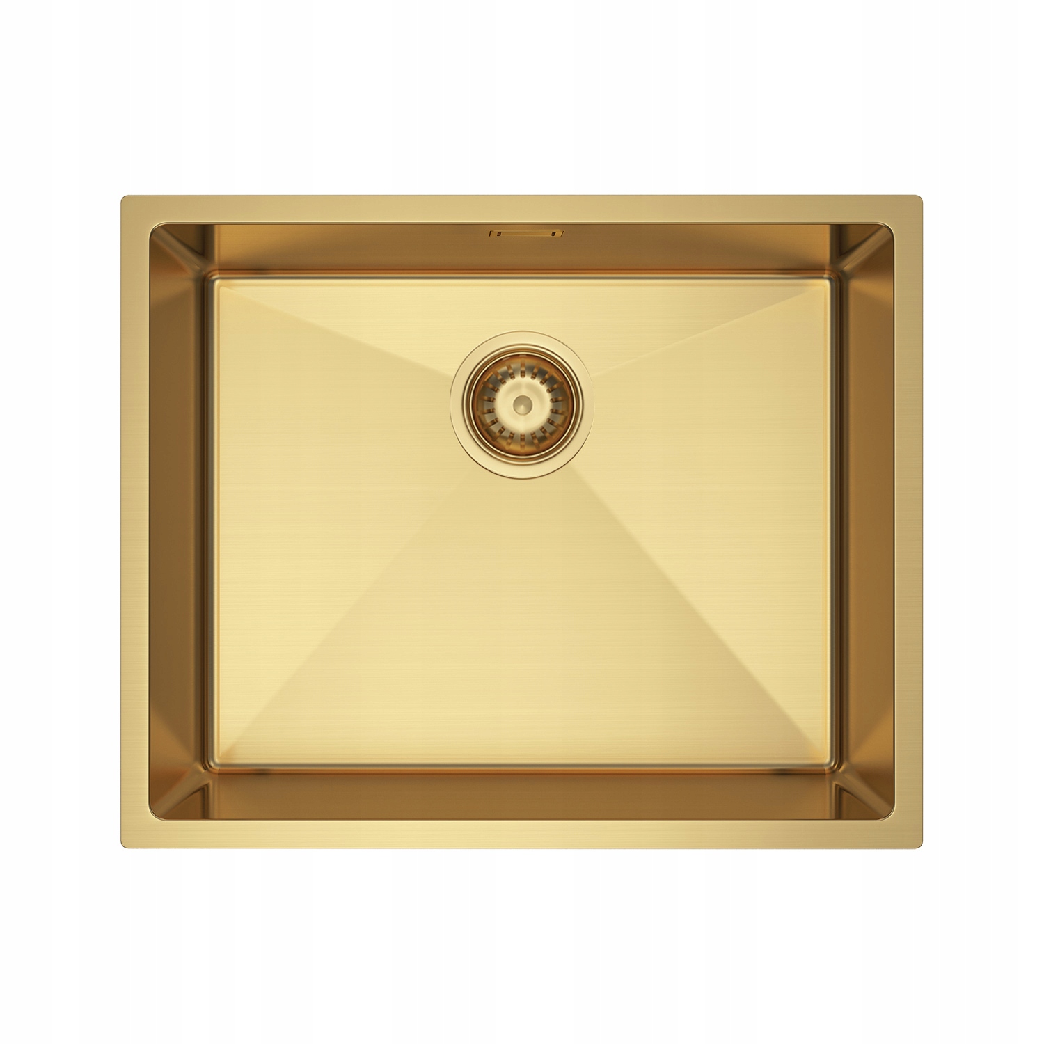 Ocelový dřez Gold Satin zlatý 54x44x22 cm Tloušťka 1 mm Sifon Bonus