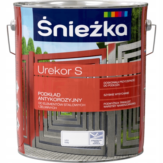 Śnieżka Urekor S Antikorozním Podkladem Na Kov 10 L Bílá