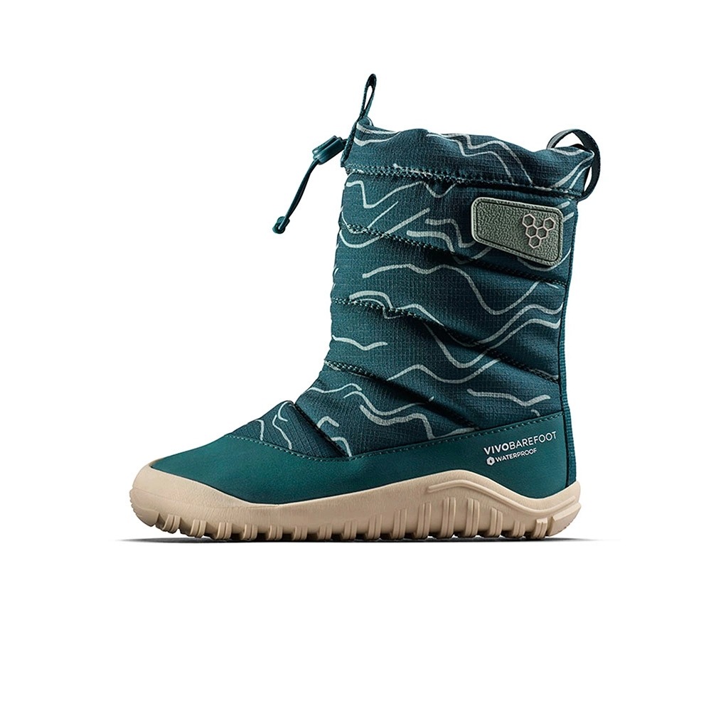 Buty barefoot ocieplane dziecięce Vivobarefoot Tracker Boot At Deep Teal 29